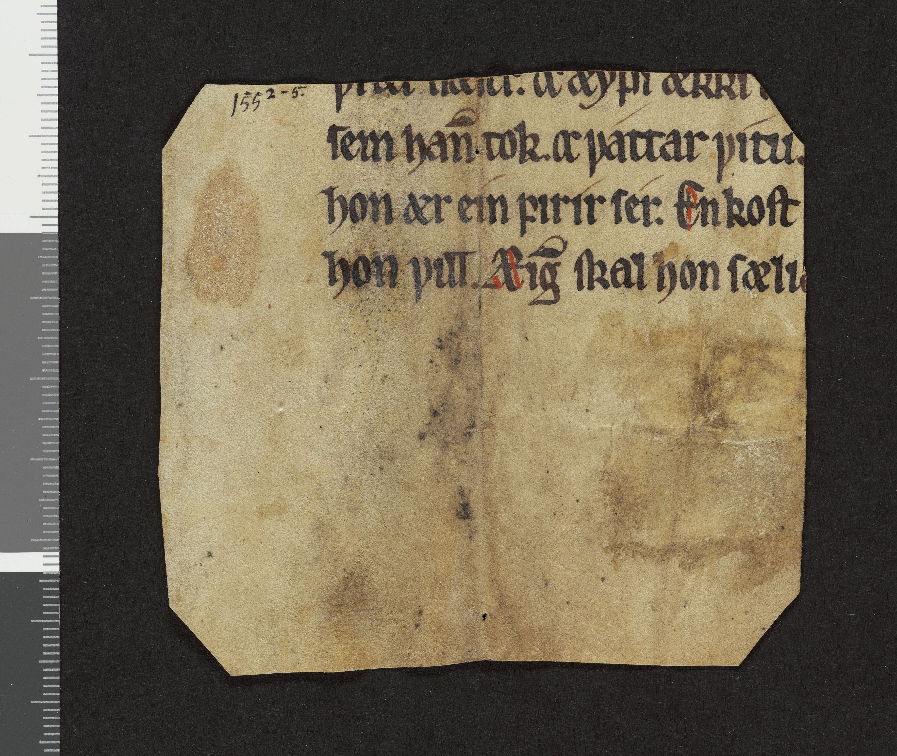 Riksarkivets diplomsamling, AV/RA-EA-5965/F26/L0002: Norrøne membranfragmenter bestand 2-9 (10), 1100-1536, p. 109