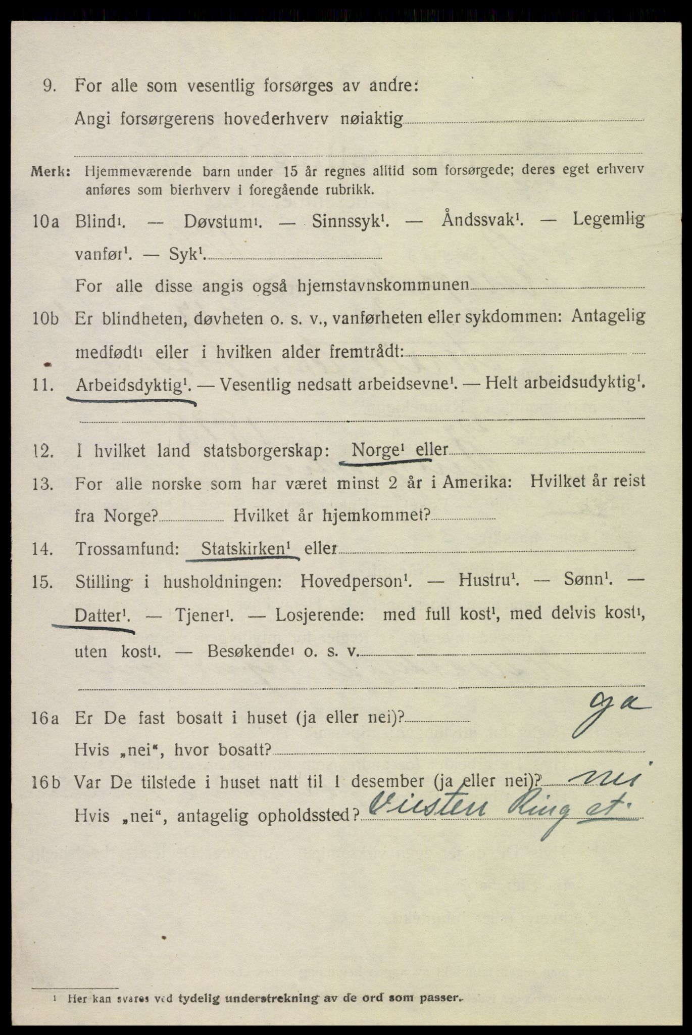 SAH, 1920 census for Ringsaker, 1920, p. 15437