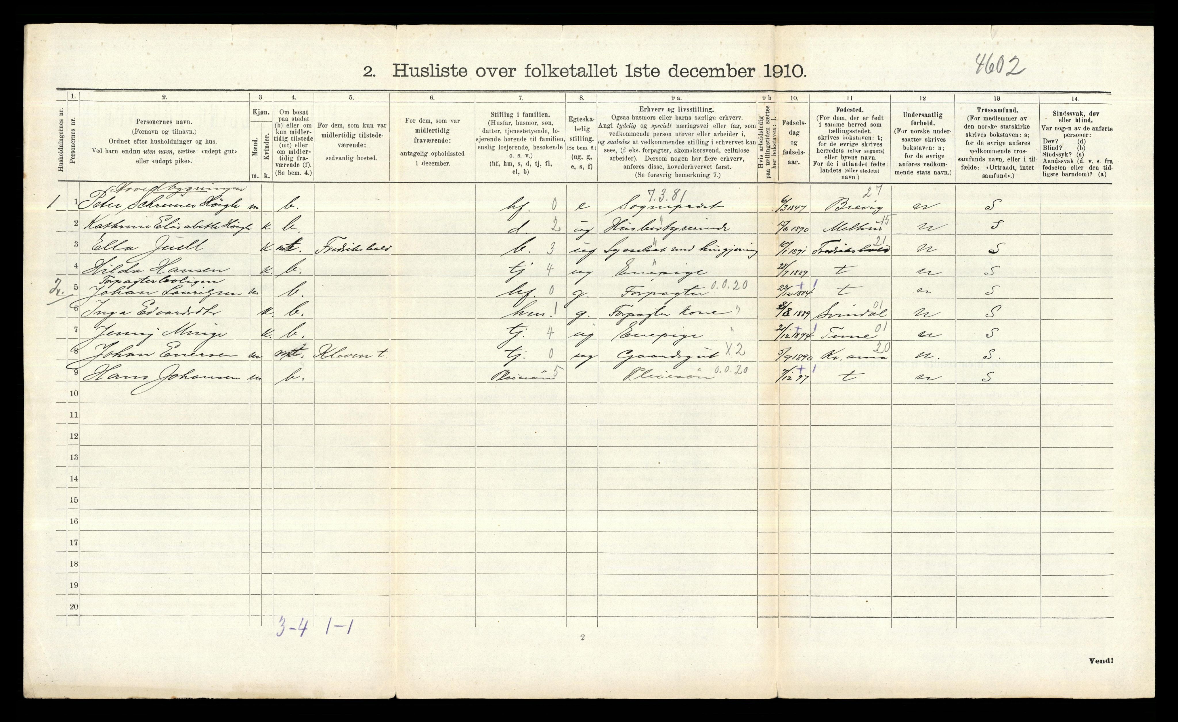 RA, 1910 census for Skiptvet, 1910, p. 354