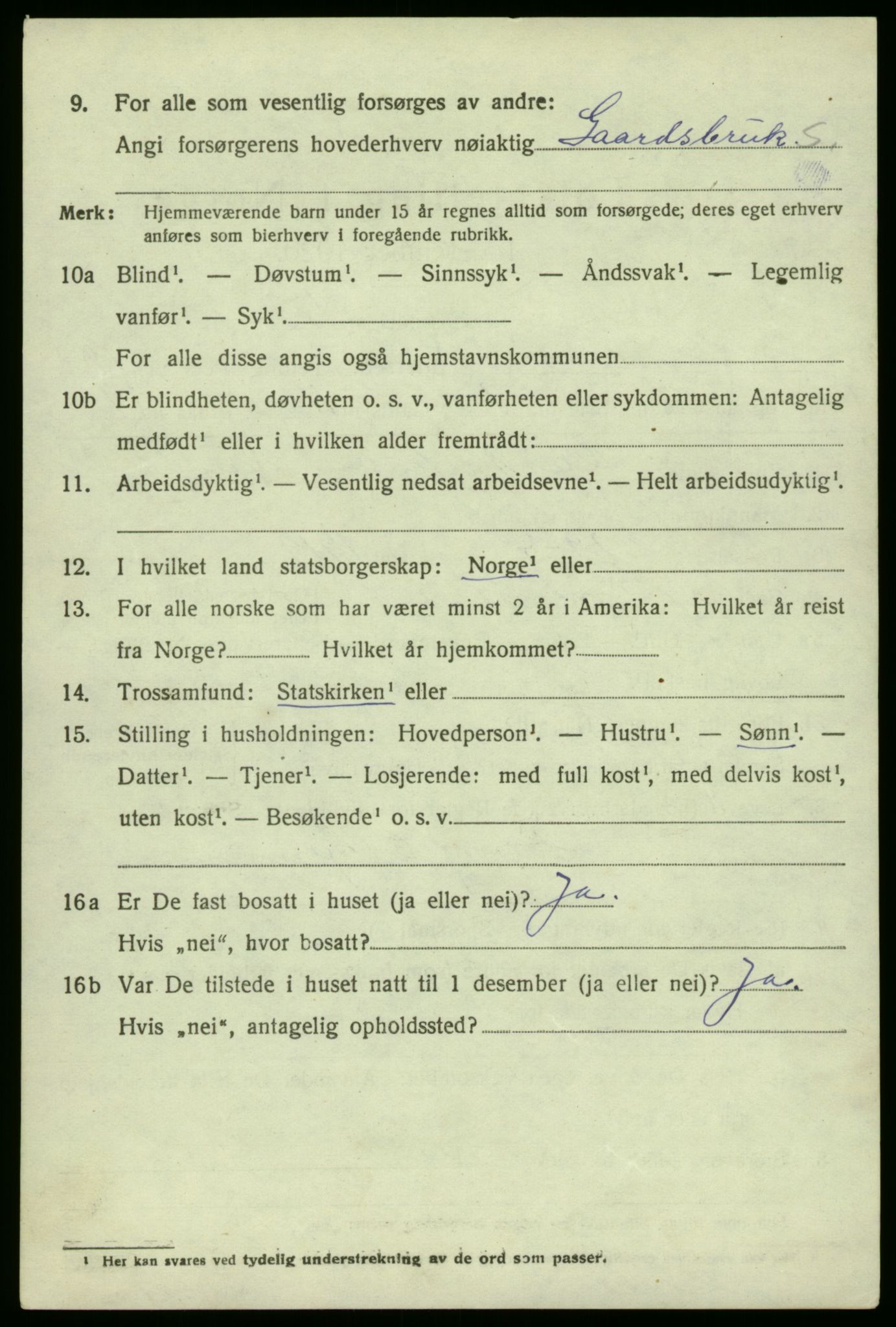 SAB, 1920 census for Lindås, 1920, p. 9314