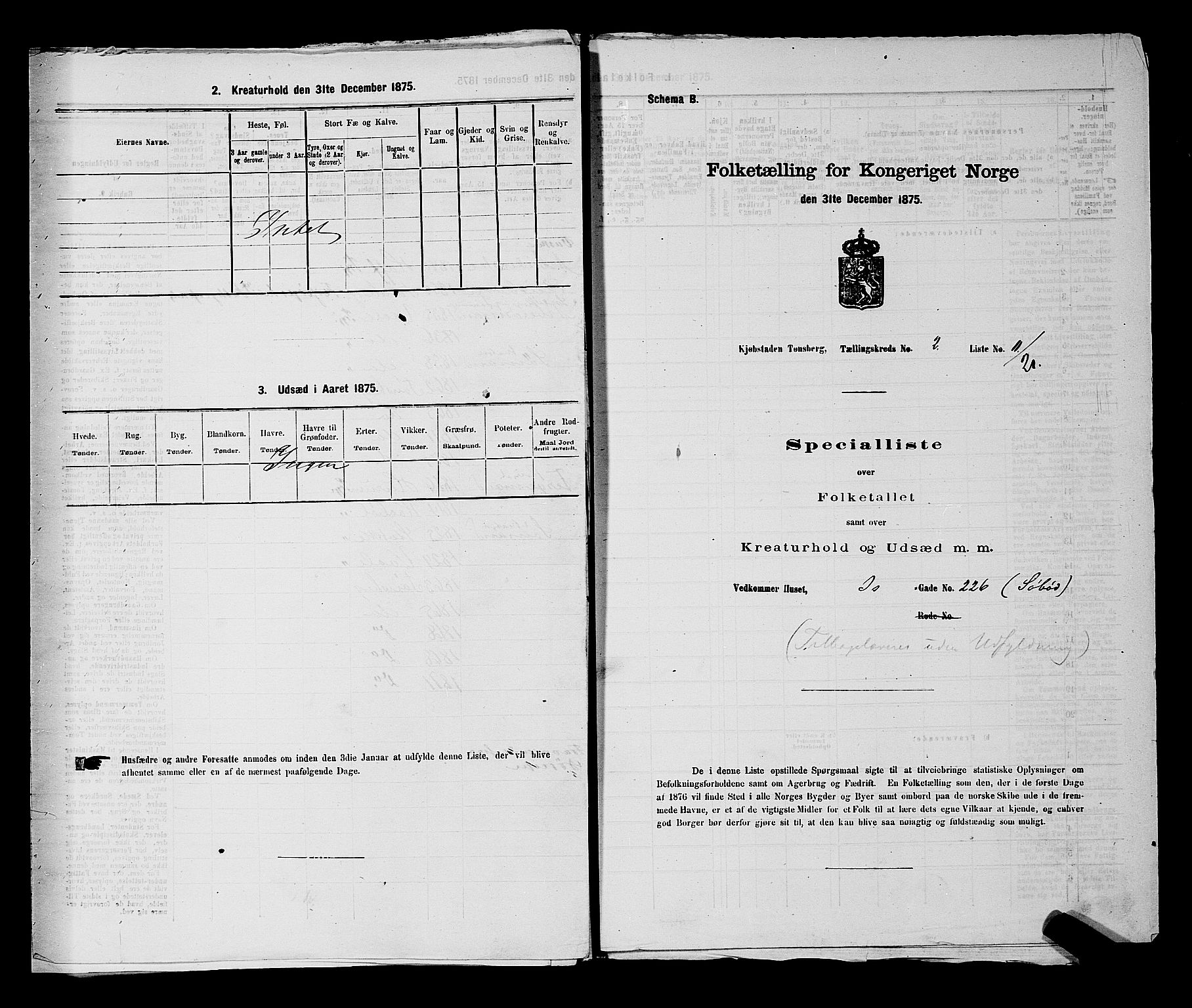 SAKO, 1875 census for 0705P Tønsberg, 1875, p. 77