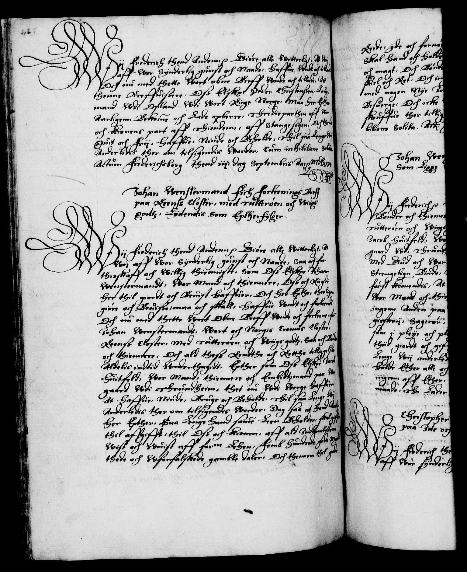 Danske Kanselli 1572-1799, AV/RA-EA-3023/F/Fc/Fca/Fcaa/L0001: Norske registre (mikrofilm), 1572-1588, p. 334b