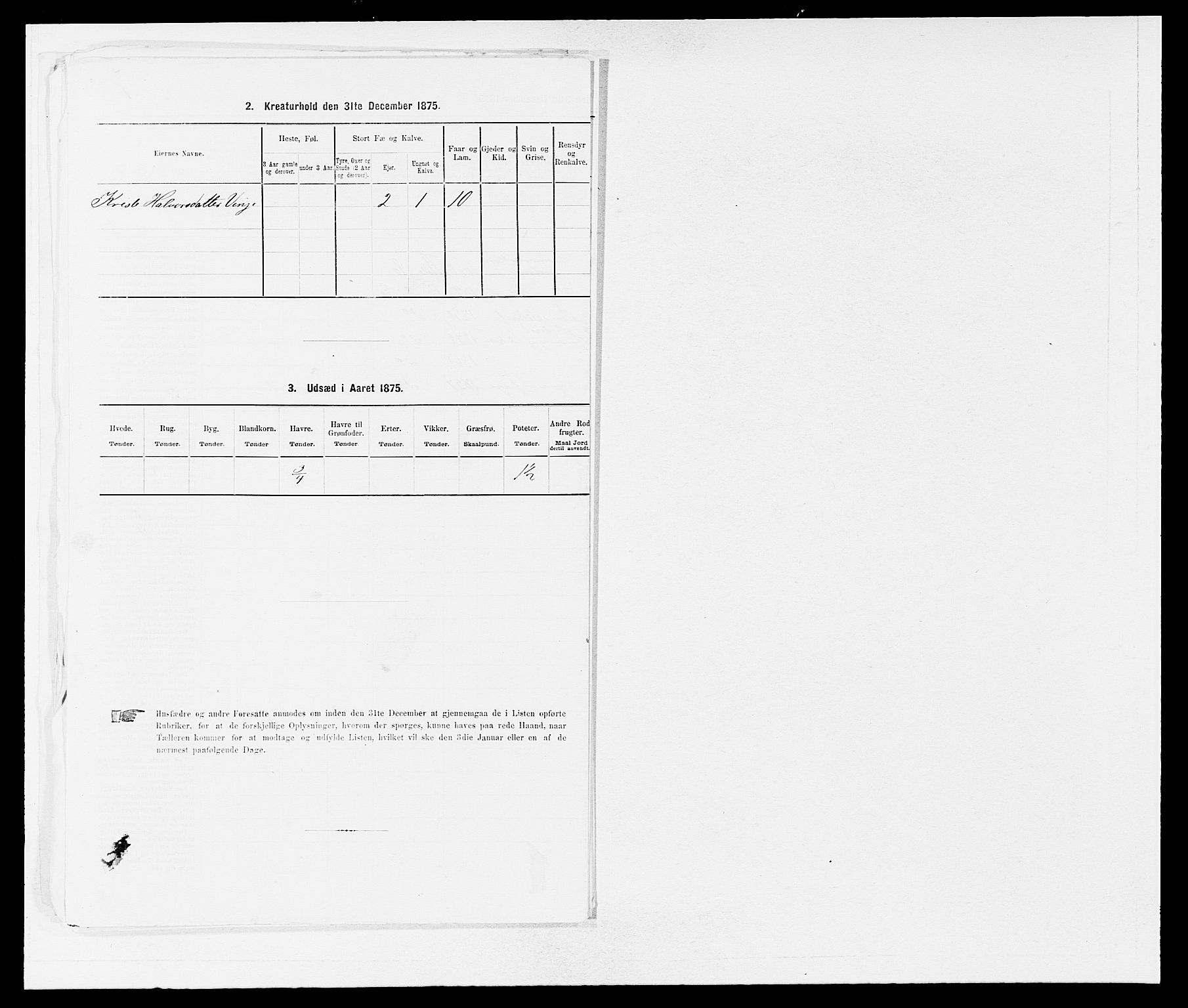 SAB, 1875 census for 1211P Etne, 1875, p. 395