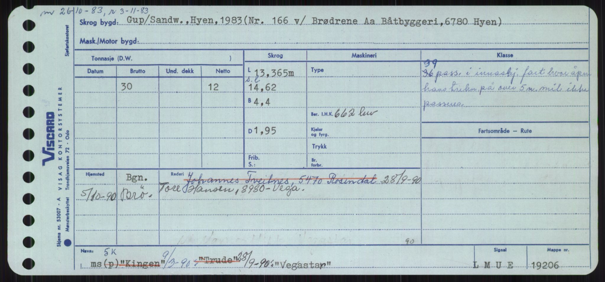 Sjøfartsdirektoratet med forløpere, Skipsmålingen, AV/RA-S-1627/H/Ha/L0006/0002: Fartøy, Sver-Å / Fartøy, U-Å, p. 205