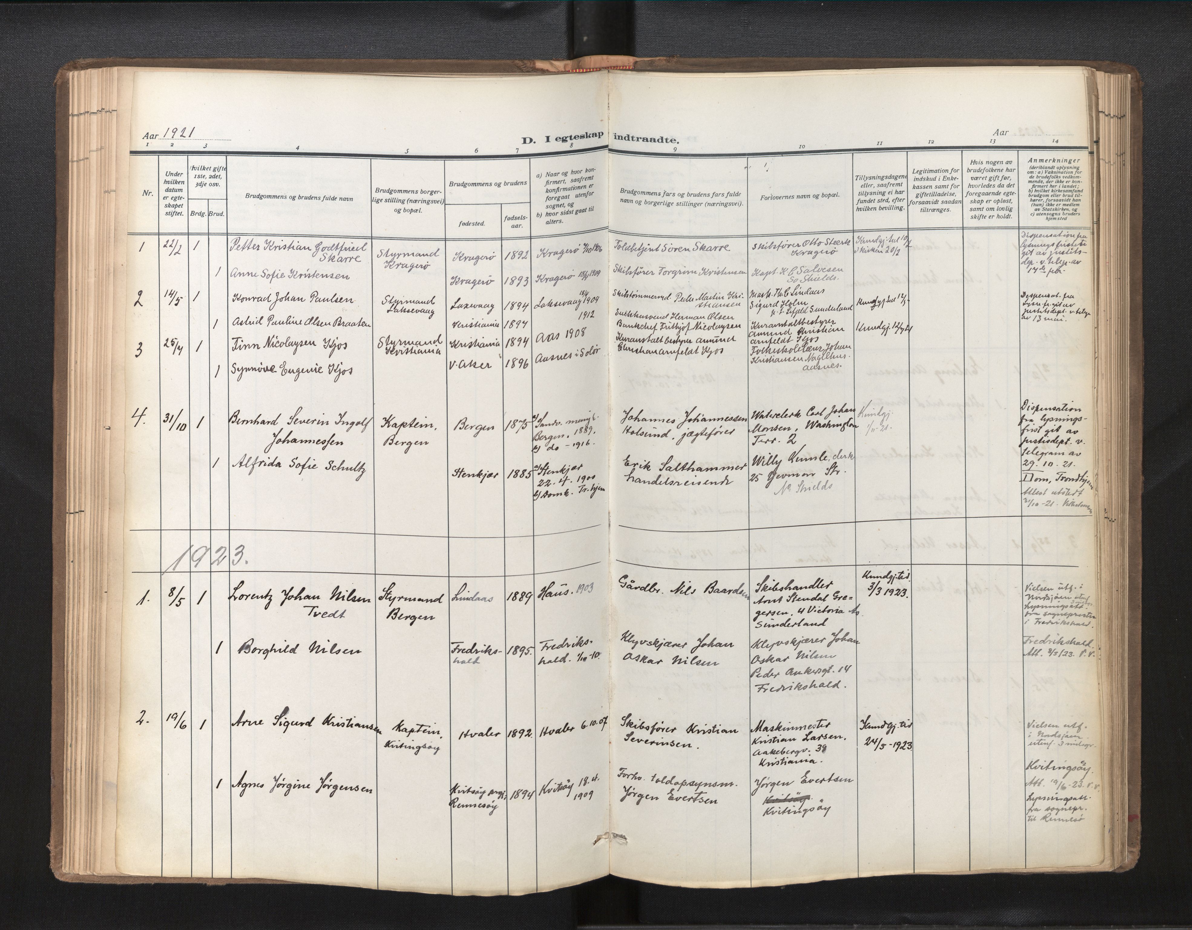Den norske sjømannsmisjon i utlandet/Tyne-havnene (North Shields og New Castle), SAB/SAB/PA-0101/H/Ha/L0003: Parish register (official) no. A 3, 1898-1966