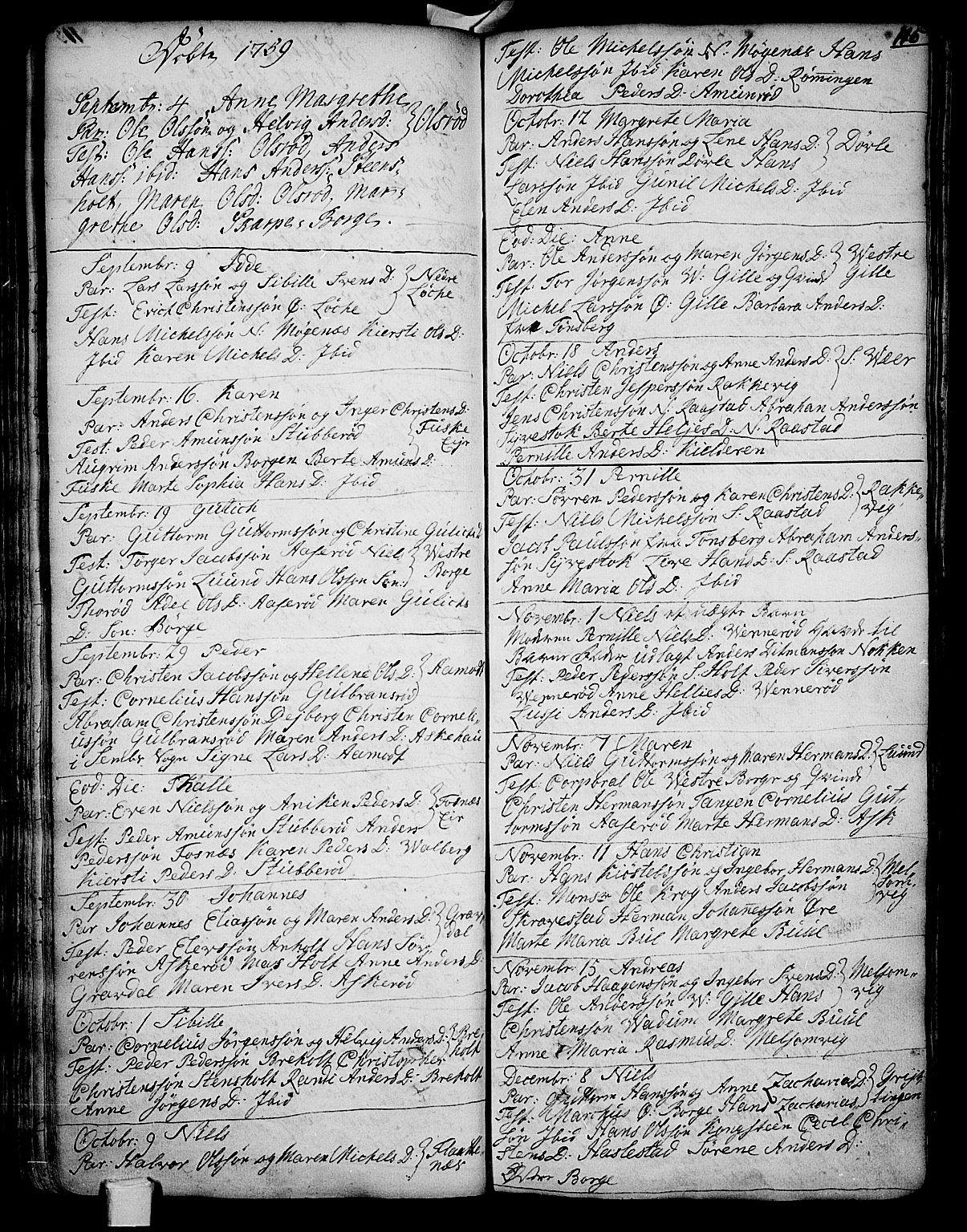 Stokke kirkebøker, AV/SAKO-A-320/F/Fa/L0002: Parish register (official) no. I 2, 1732-1770, p. 116