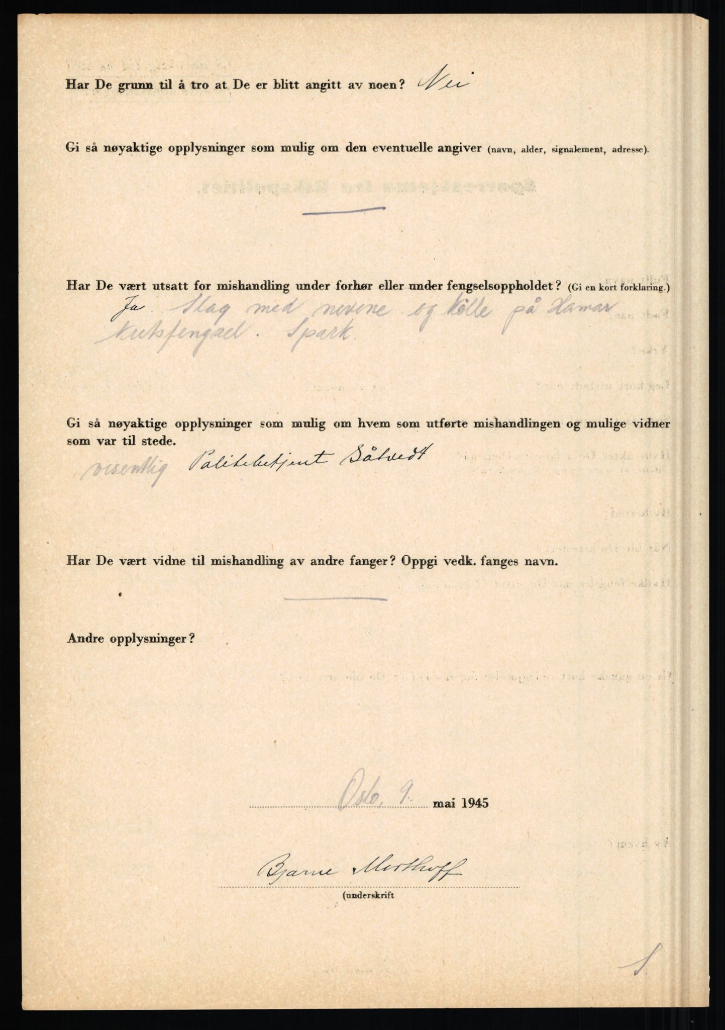 Rikspolitisjefen, AV/RA-S-1560/L/L0012: Mogensen, Øivind - Noraas, Lars, 1940-1945, p. 116