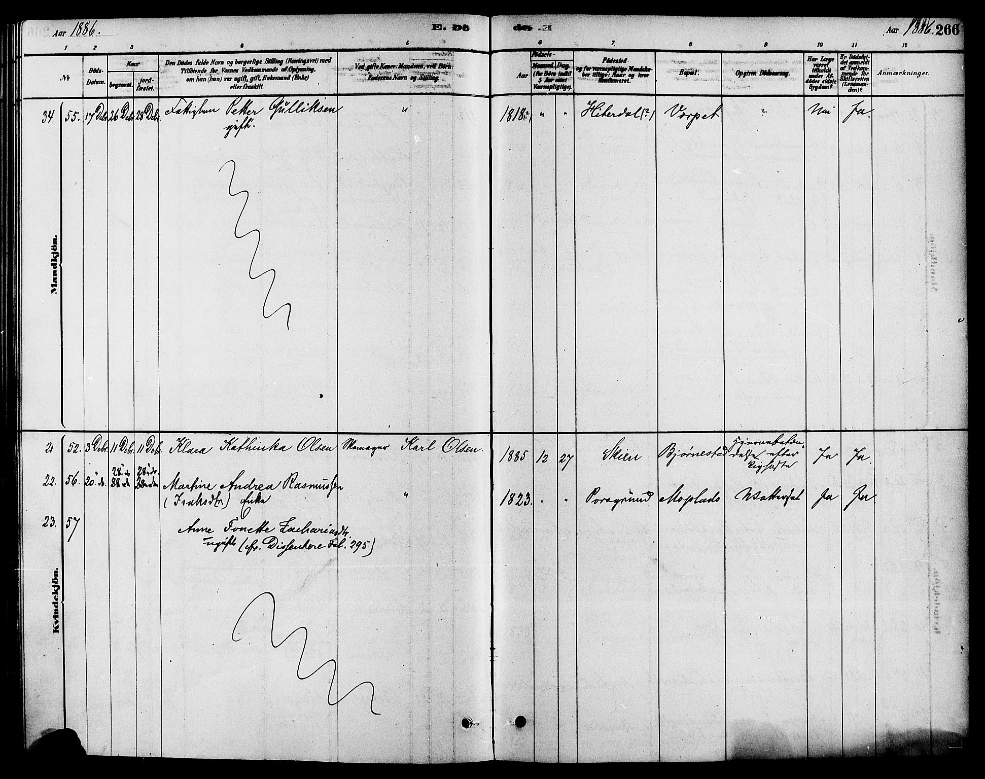 Solum kirkebøker, SAKO/A-306/F/Fa/L0009: Parish register (official) no. I 9, 1877-1887, p. 266