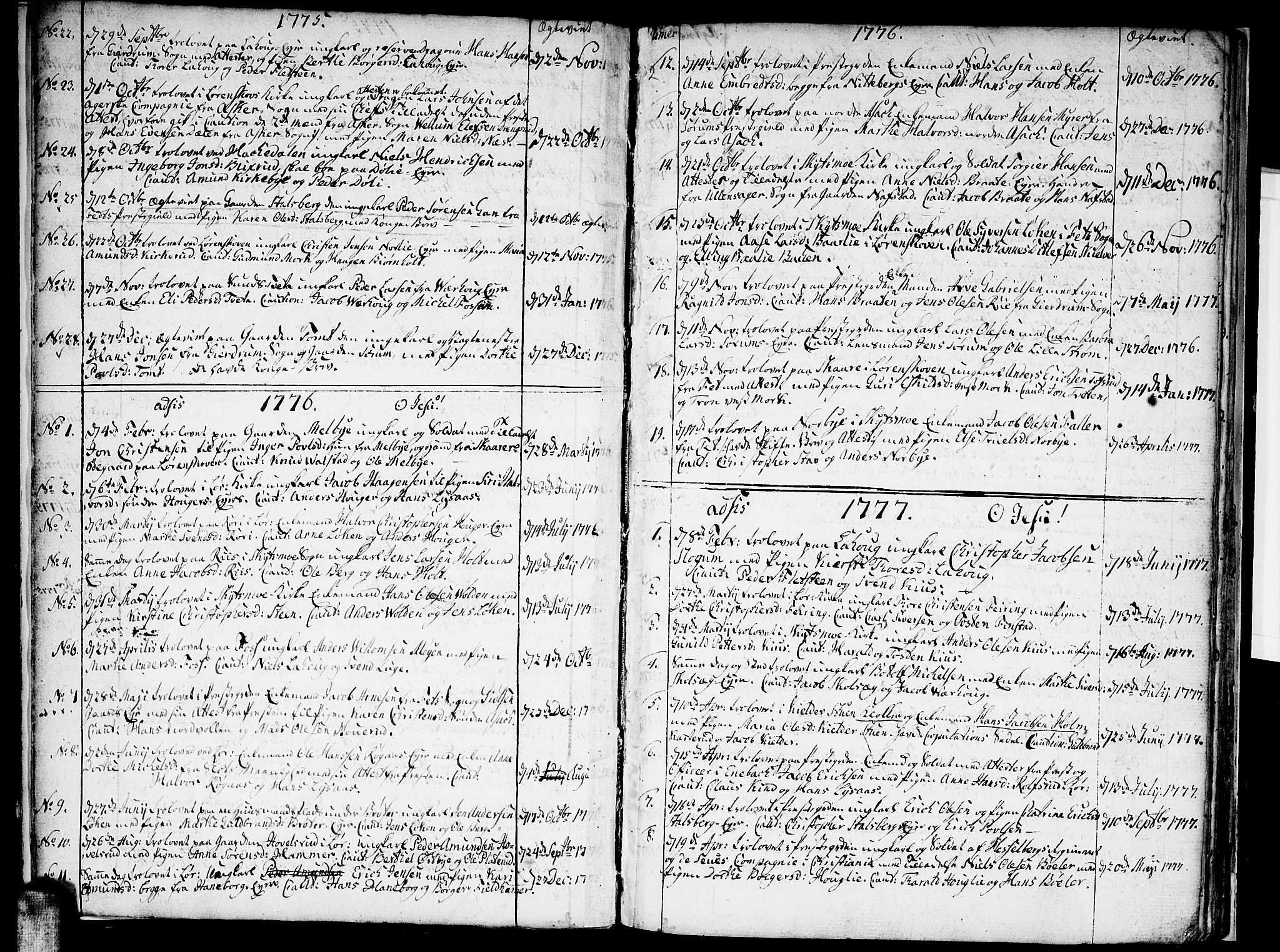 Skedsmo prestekontor Kirkebøker, AV/SAO-A-10033a/F/Fa/L0006: Parish register (official) no. I 6, 1767-1807