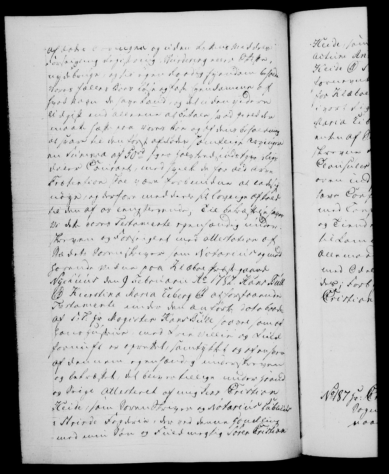Danske Kanselli 1572-1799, RA/EA-3023/F/Fc/Fca/Fcaa/L0049: Norske registre, 1782-1783, p. 102b