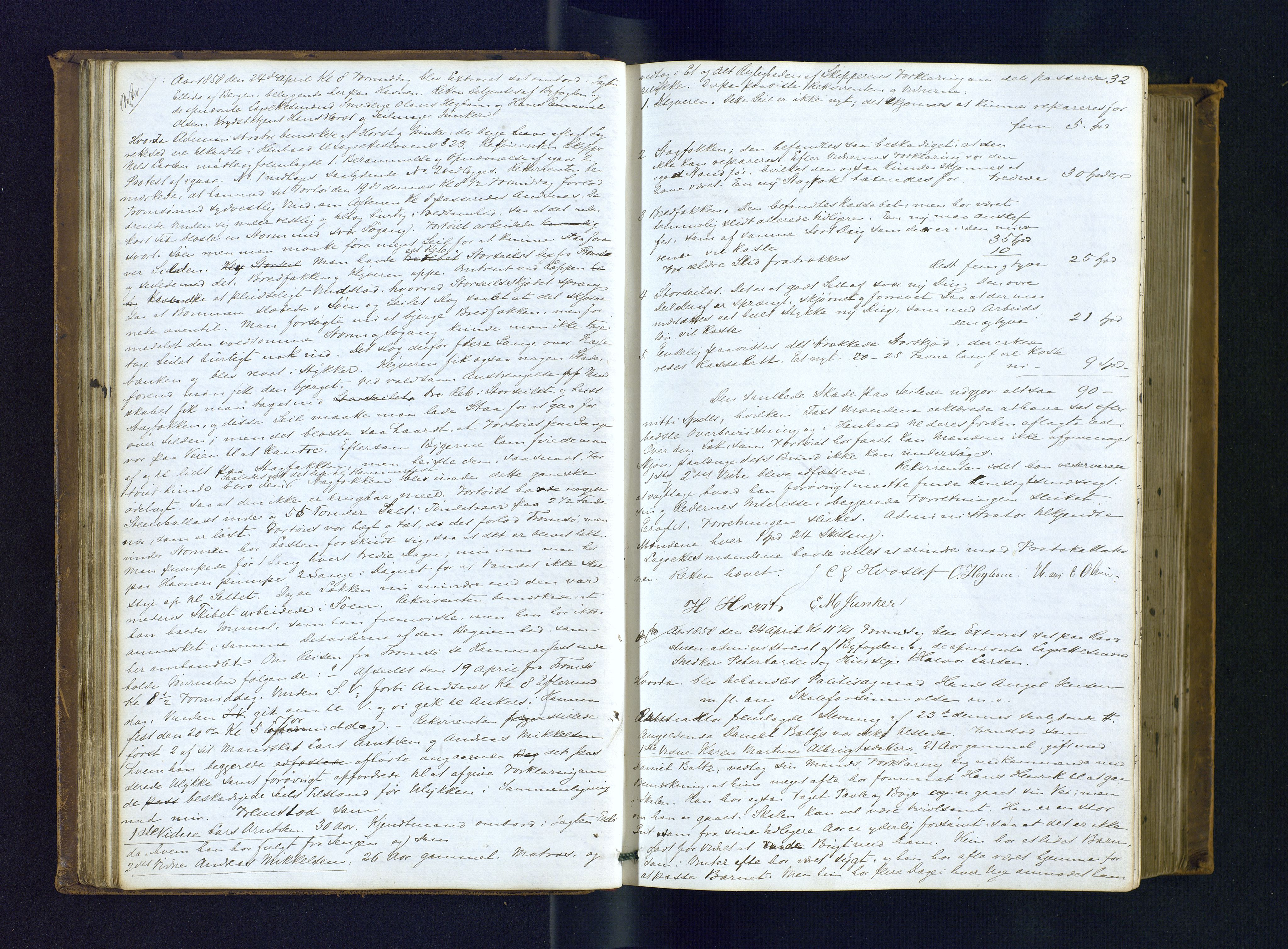 Byfogden i Hammerfest, AV/SATØ-S-0064/G/L0115: Ekstrarettsprotokoll m/reg., 1857-1864, p. 32