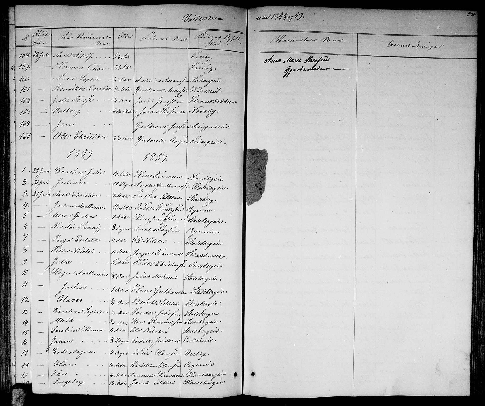 Skedsmo prestekontor Kirkebøker, AV/SAO-A-10033a/G/Ga/L0002: Parish register (copy) no. I 2, 1855-1872, p. 380