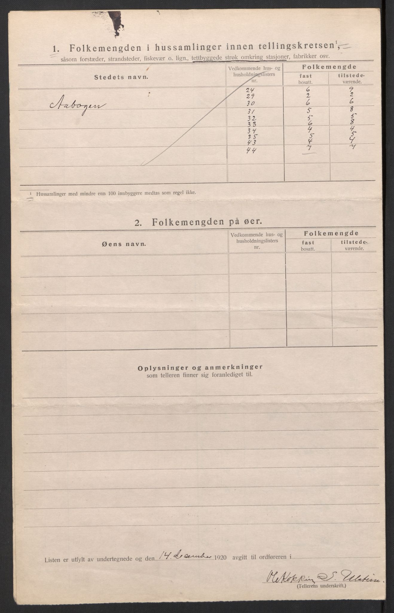 SAH, 1920 census for Eidskog, 1920, p. 45