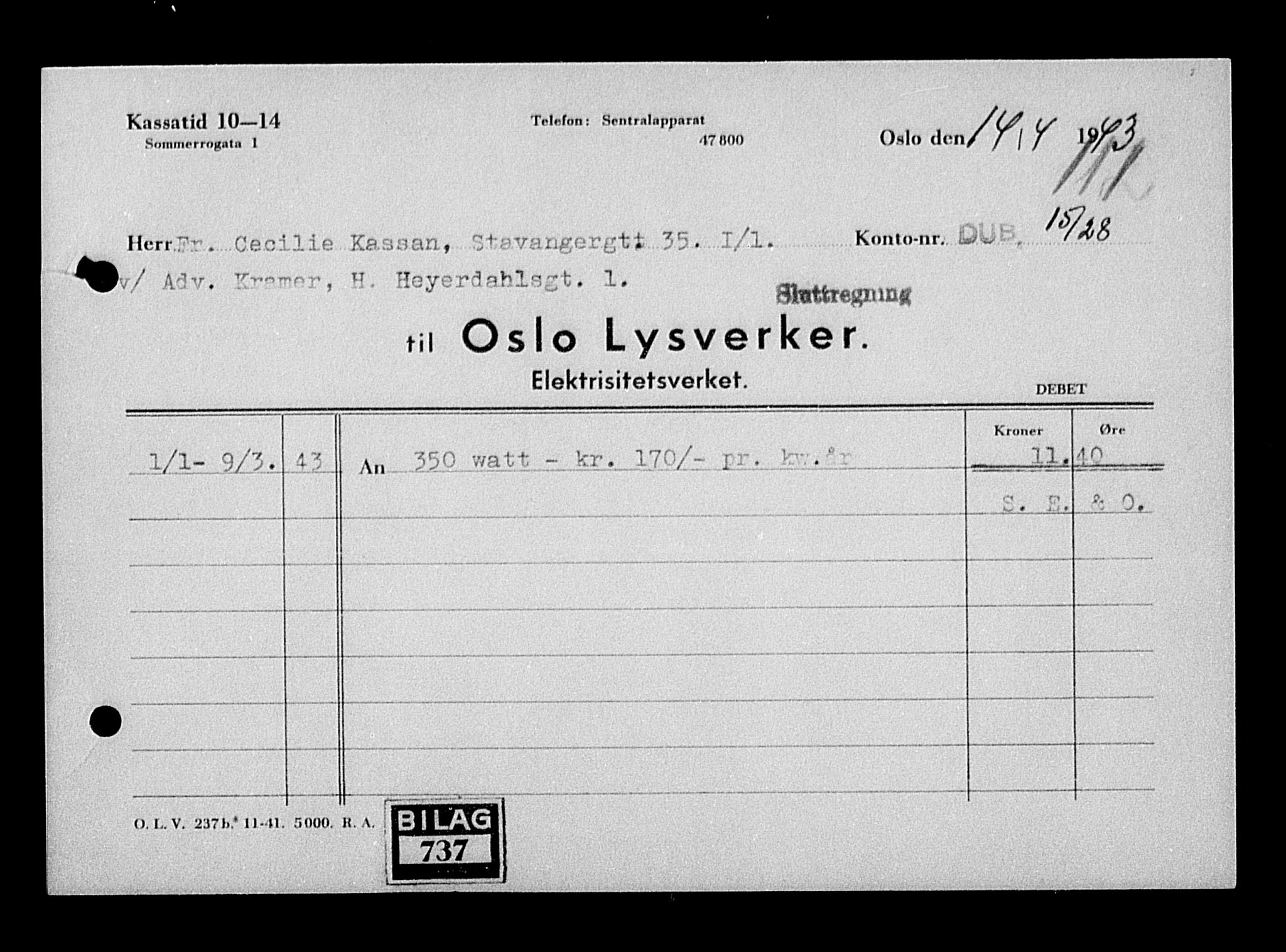 Justisdepartementet, Tilbakeføringskontoret for inndratte formuer, AV/RA-S-1564/H/Hc/Hcc/L0950: --, 1945-1947, p. 9