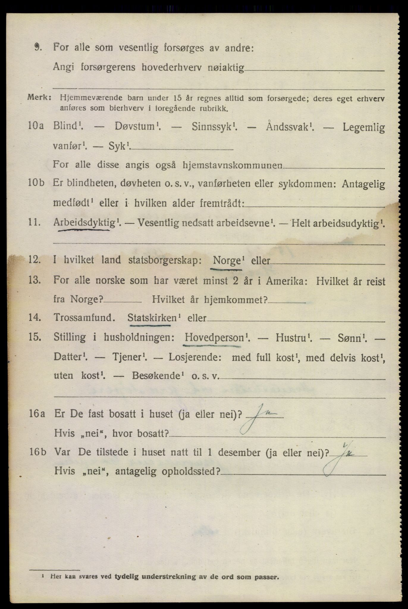 SAKO, 1920 census for Holla, 1920, p. 3252