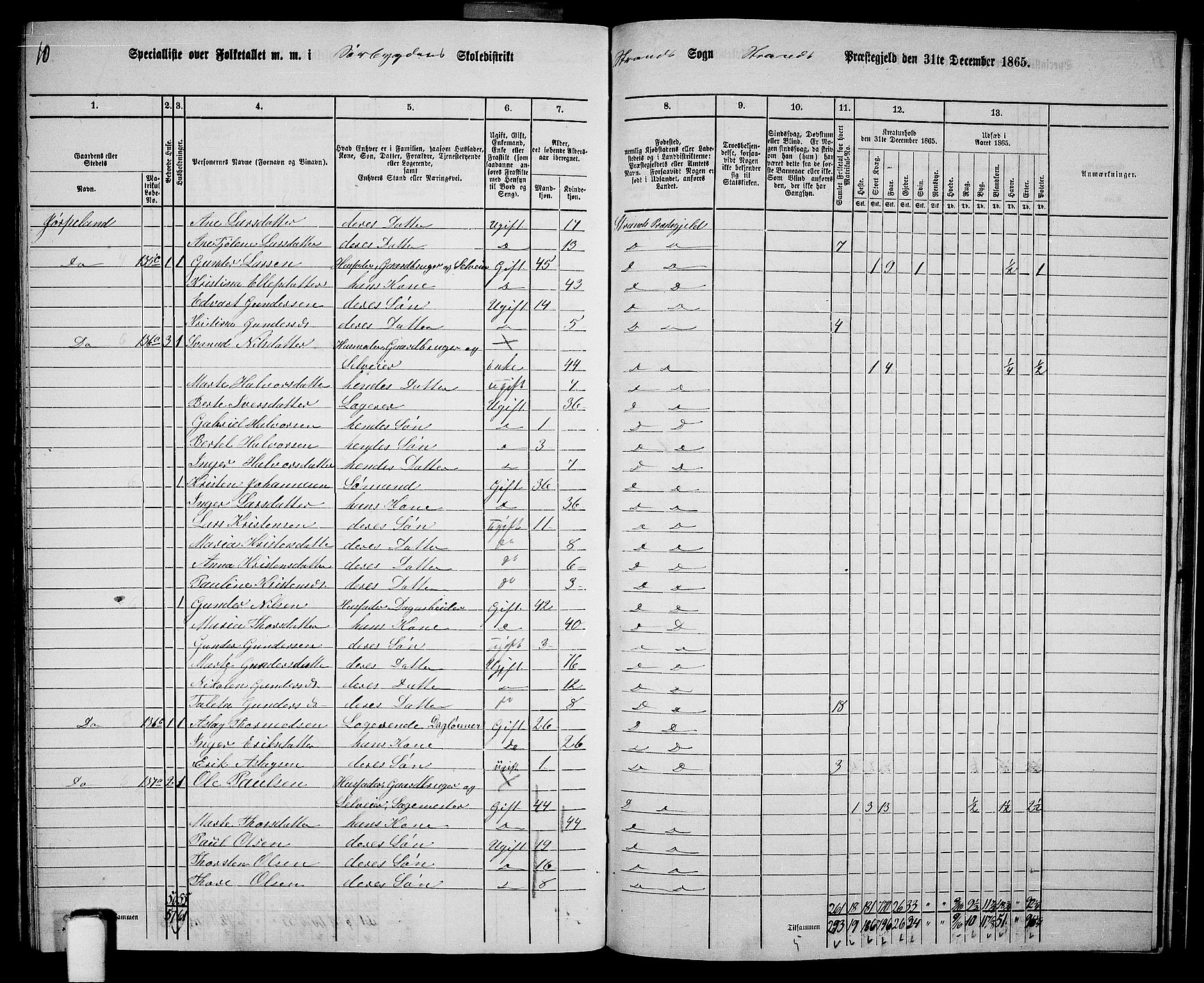 RA, 1865 census for Strand, 1865, p. 77