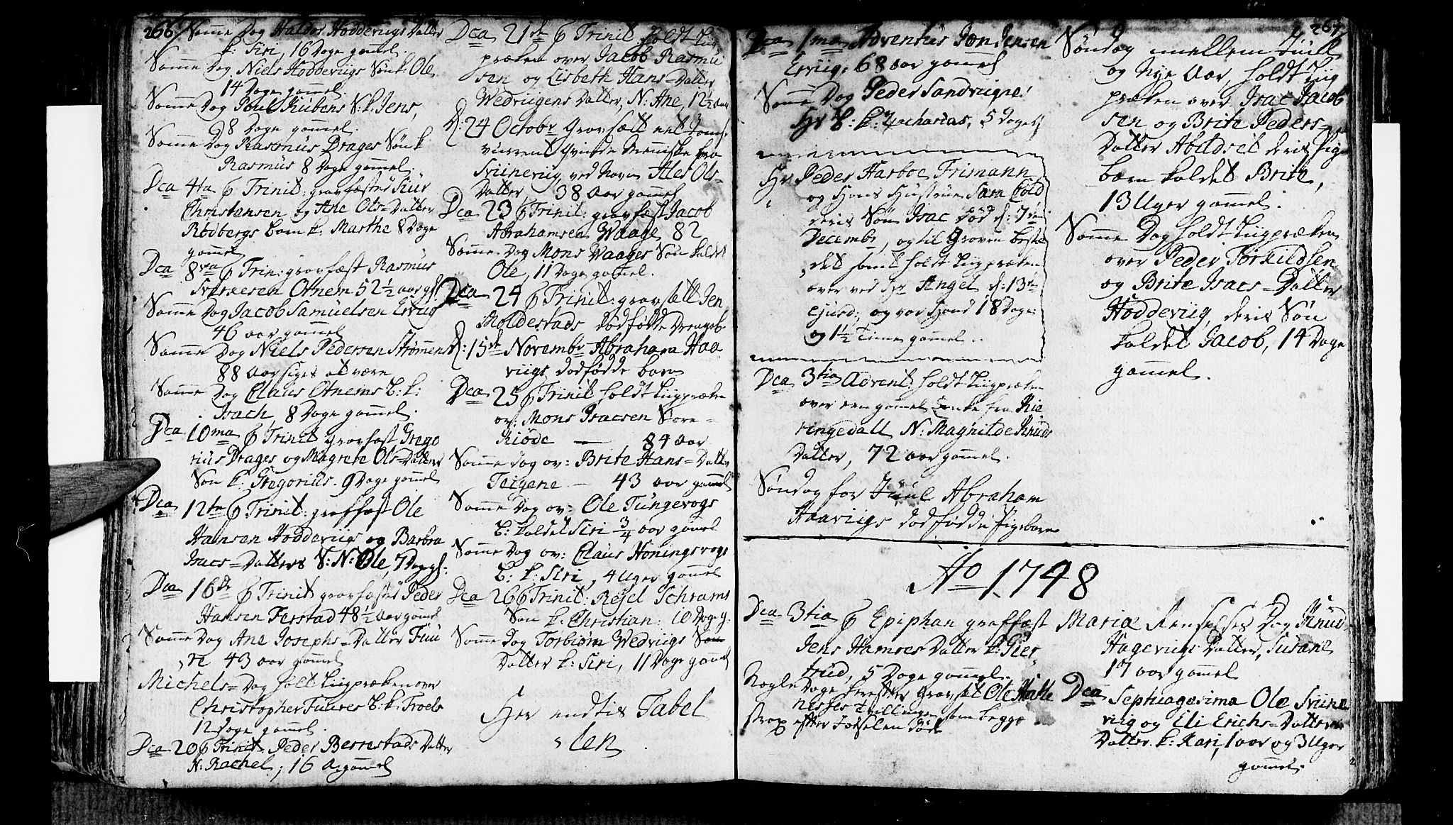 Selje sokneprestembete, AV/SAB-A-99938/H/Ha/Haa/Haaa: Parish register (official) no. A 4, 1743-1759, p. 266-267