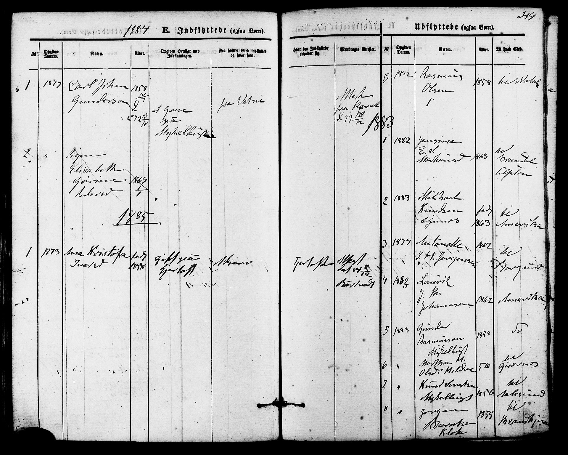 Ministerialprotokoller, klokkerbøker og fødselsregistre - Møre og Romsdal, AV/SAT-A-1454/536/L0500: Parish register (official) no. 536A09, 1876-1889, p. 341