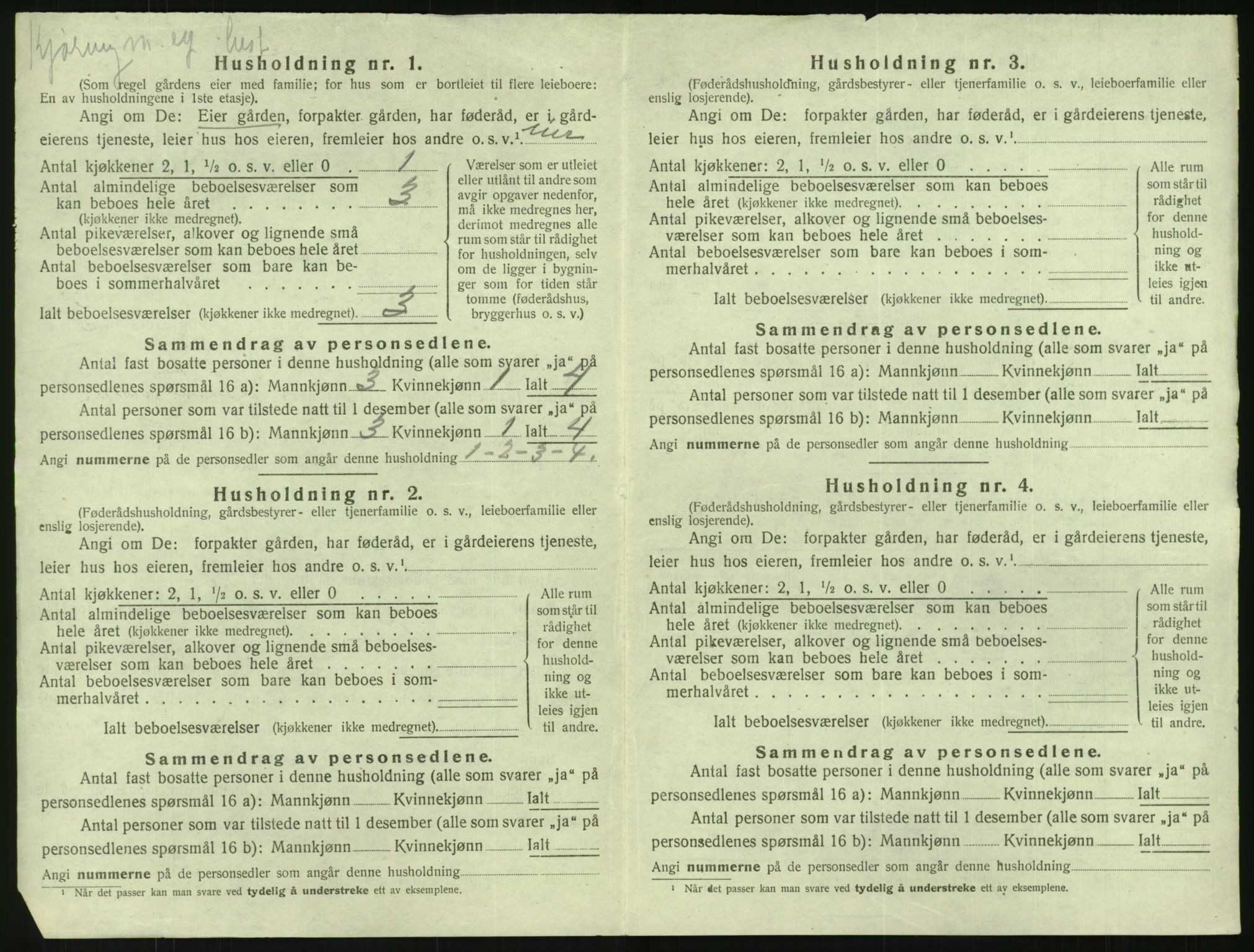 SAK, 1920 census for Søndeled, 1920, p. 62