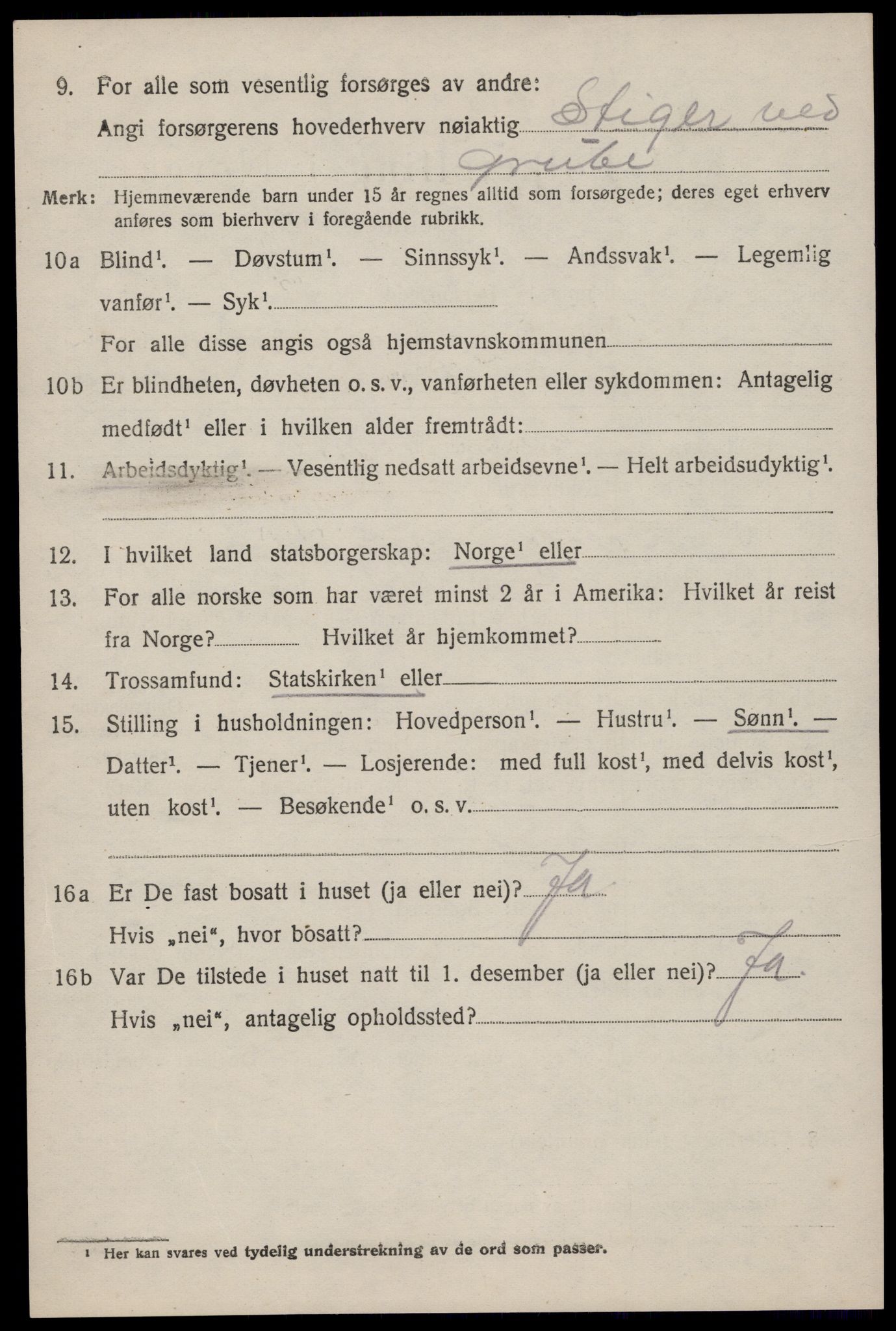 SAST, 1920 census for Lund, 1920, p. 2113