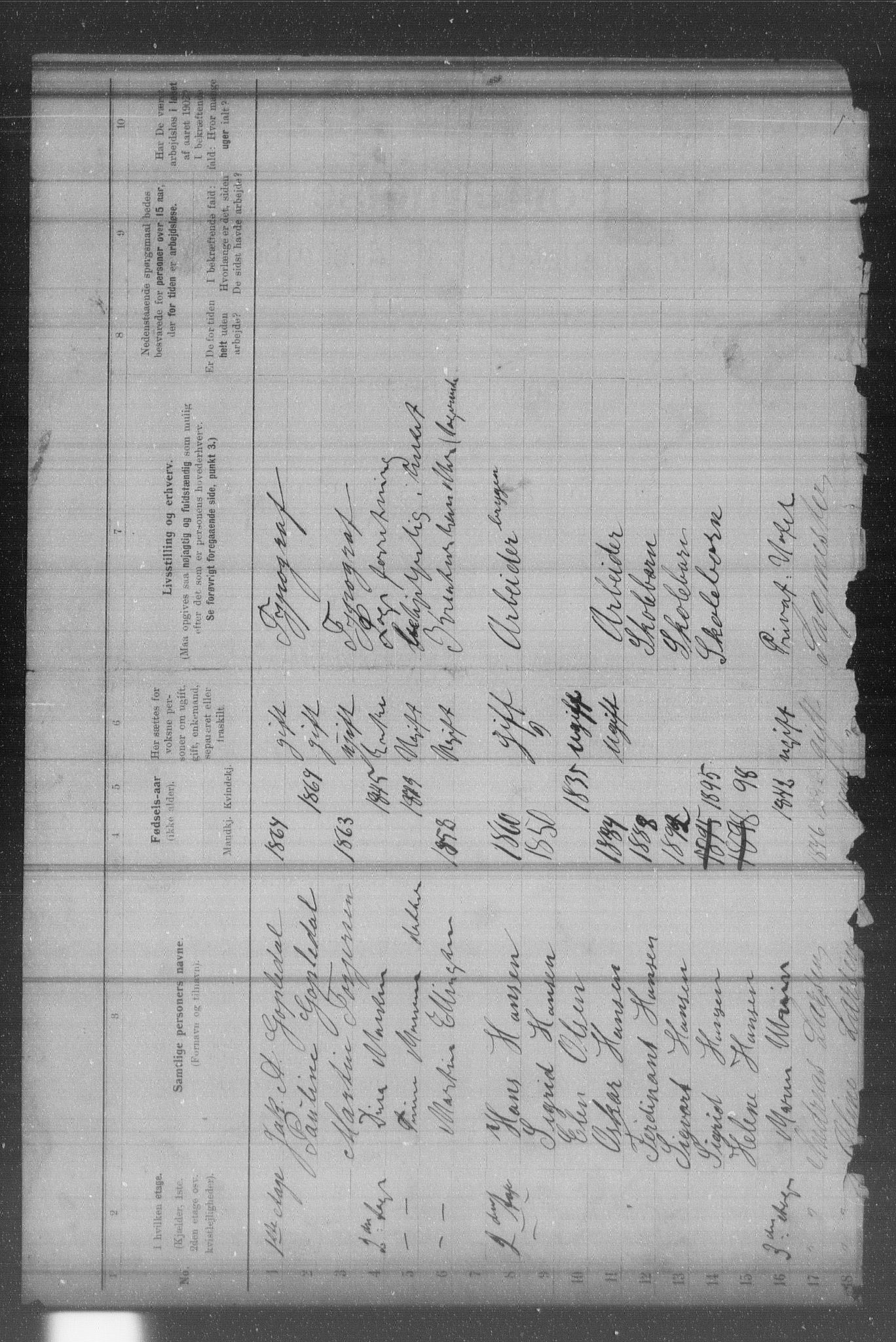 OBA, Municipal Census 1902 for Kristiania, 1902, p. 10560