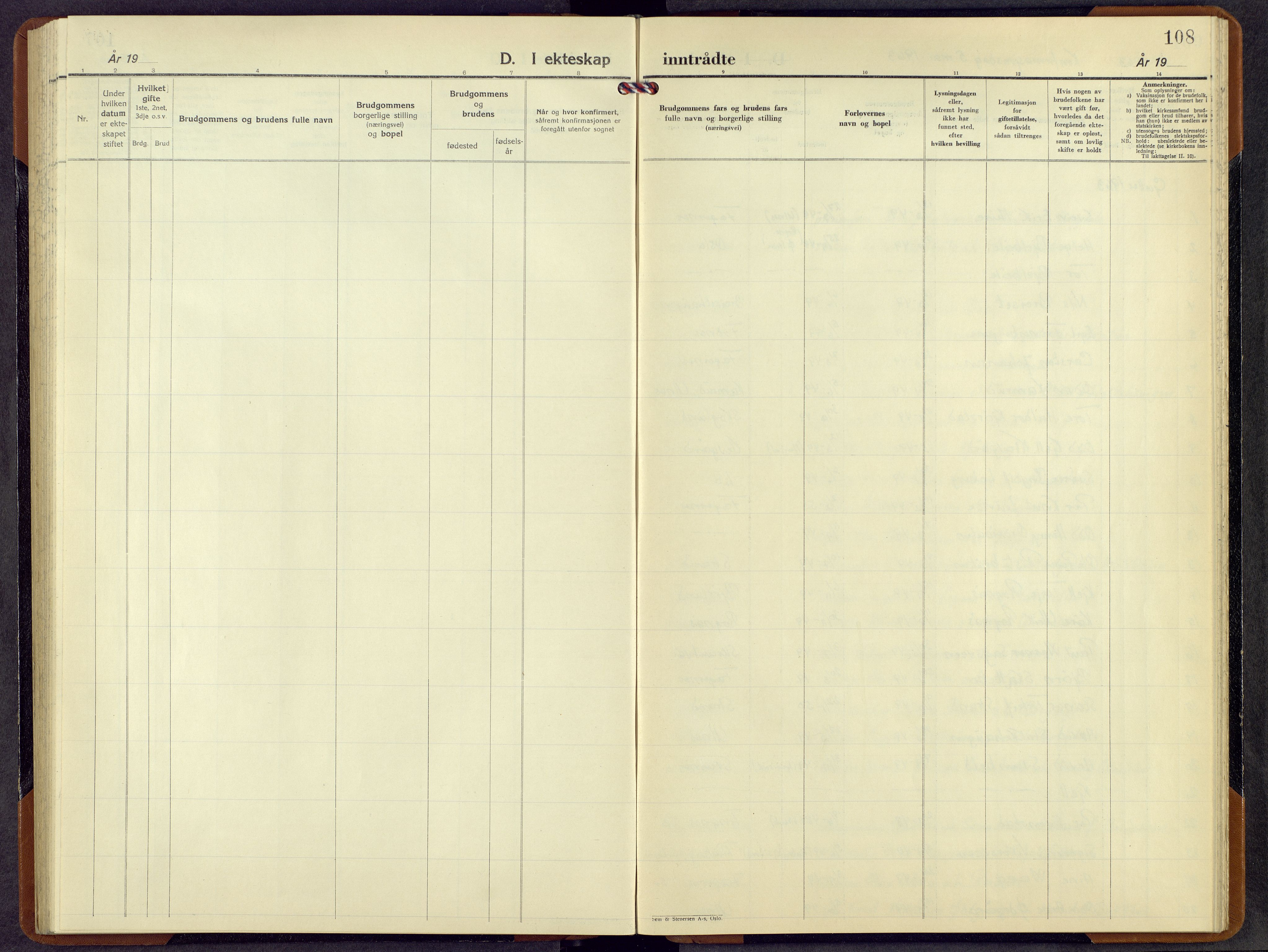 Nord-Aurdal prestekontor, AV/SAH-PREST-132/H/Ha/Hab/L0019: Parish register (copy) no. 19, 1943-1969, p. 107b-108a