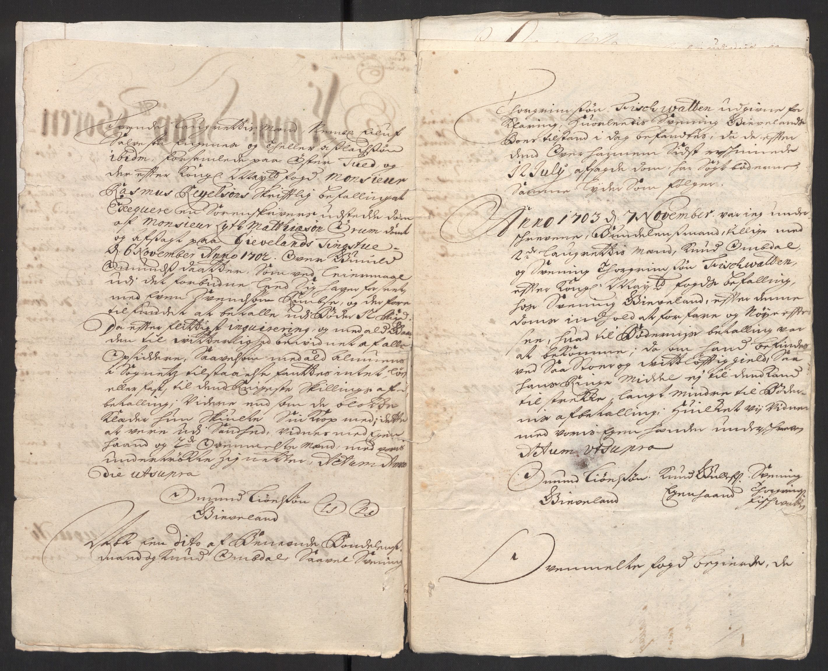 Rentekammeret inntil 1814, Reviderte regnskaper, Fogderegnskap, RA/EA-4092/R40/L2447: Fogderegnskap Råbyggelag, 1703-1705, p. 39