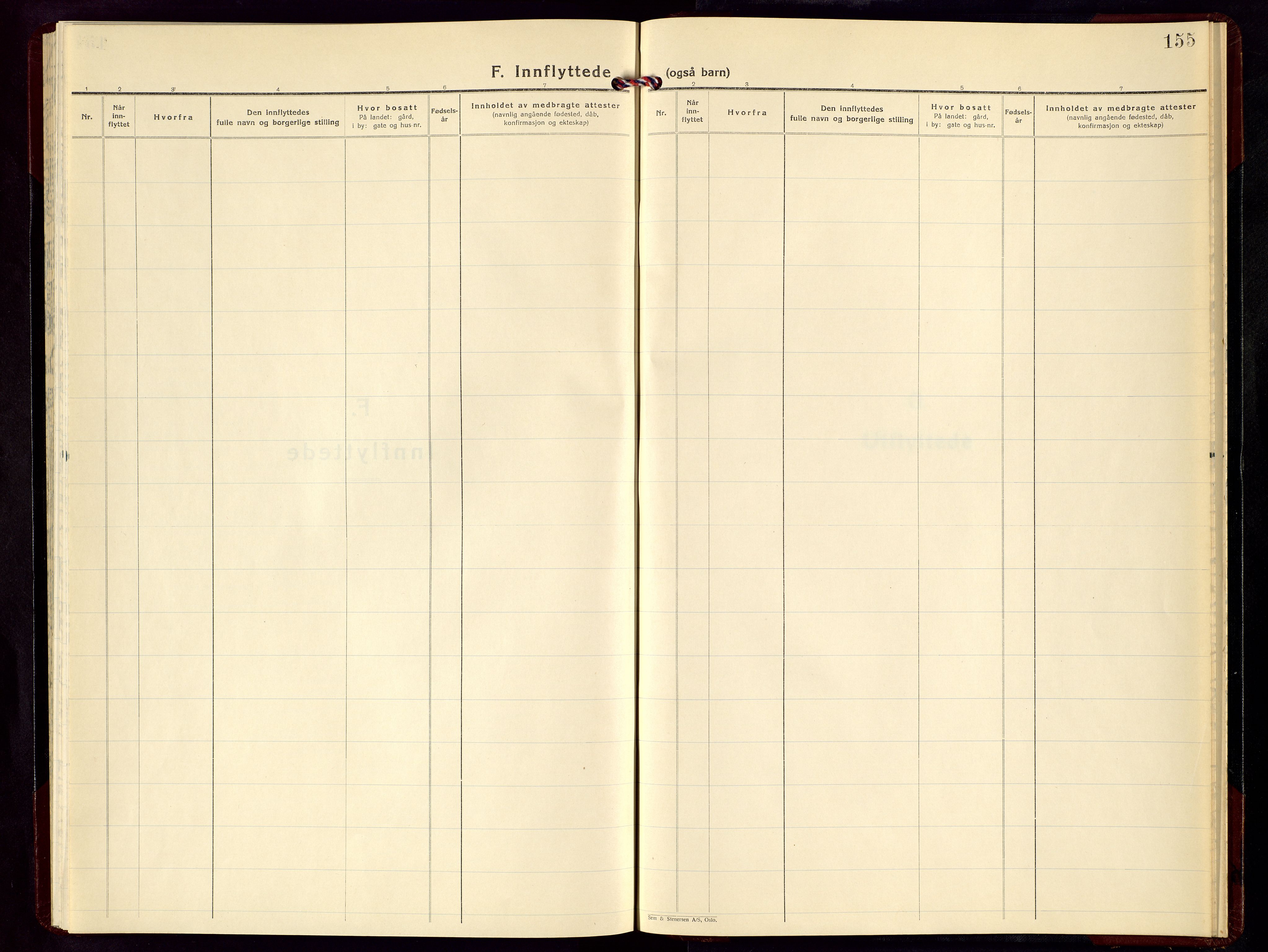 Torvastad sokneprestkontor, SAST/A -101857/H/Ha/Hab/L0010: Parish register (copy) no. B 10, 1947-1959, p. 155