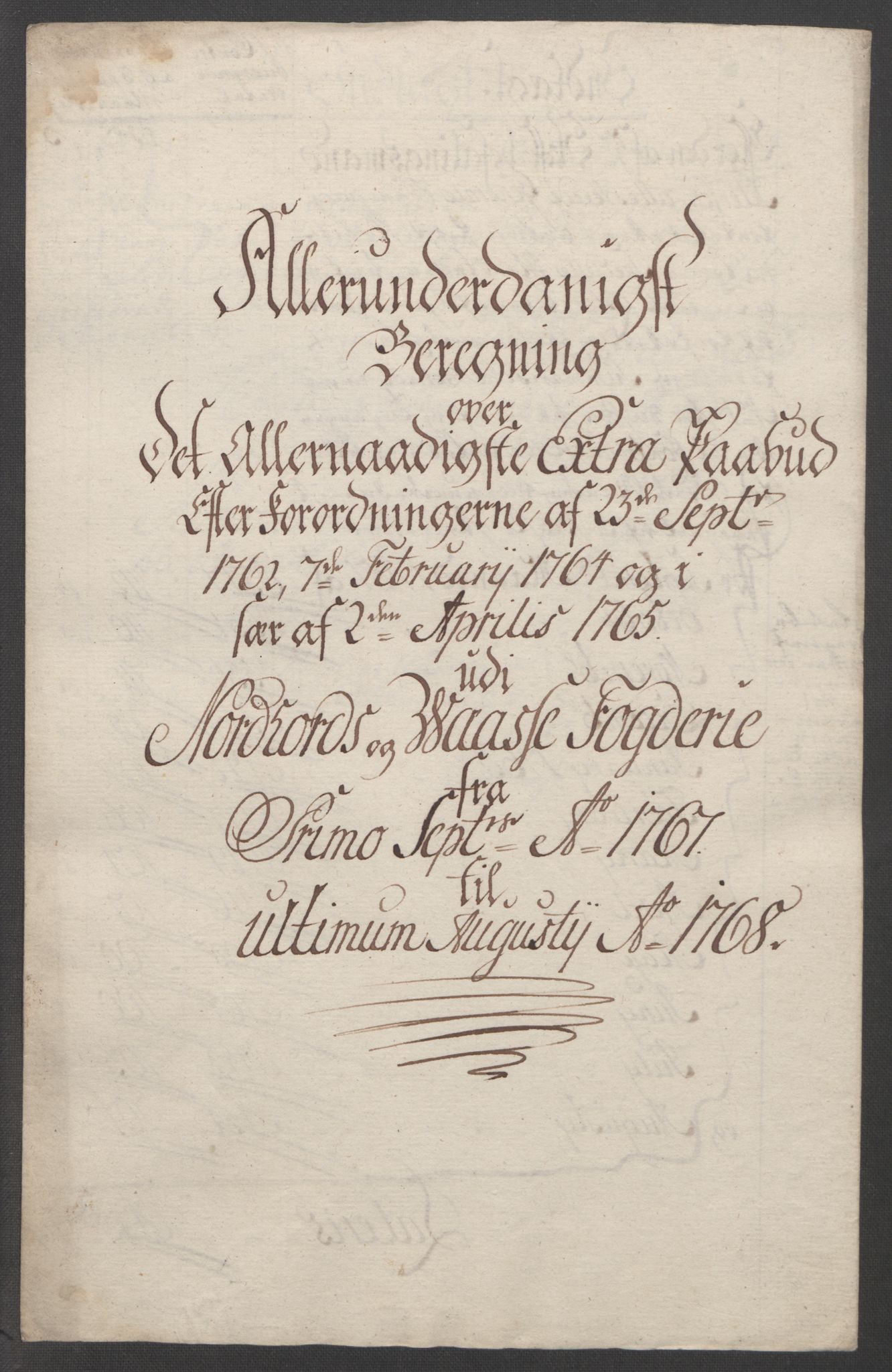 Rentekammeret inntil 1814, Reviderte regnskaper, Fogderegnskap, RA/EA-4092/R51/L3303: Ekstraskatten Nordhordland og Voss, 1762-1772, p. 178
