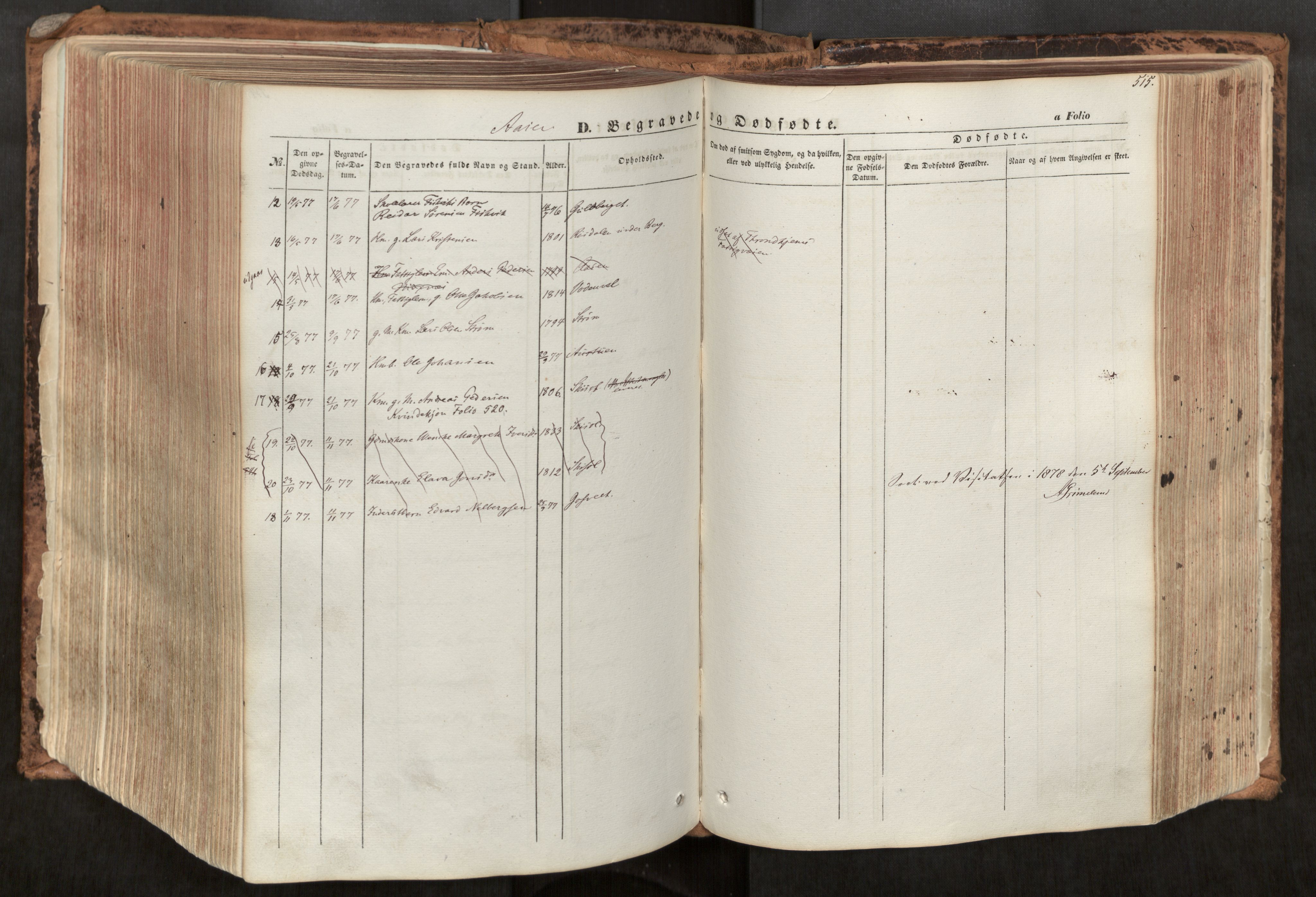 Ministerialprotokoller, klokkerbøker og fødselsregistre - Nord-Trøndelag, SAT/A-1458/713/L0116: Parish register (official) no. 713A07, 1850-1877, p. 515