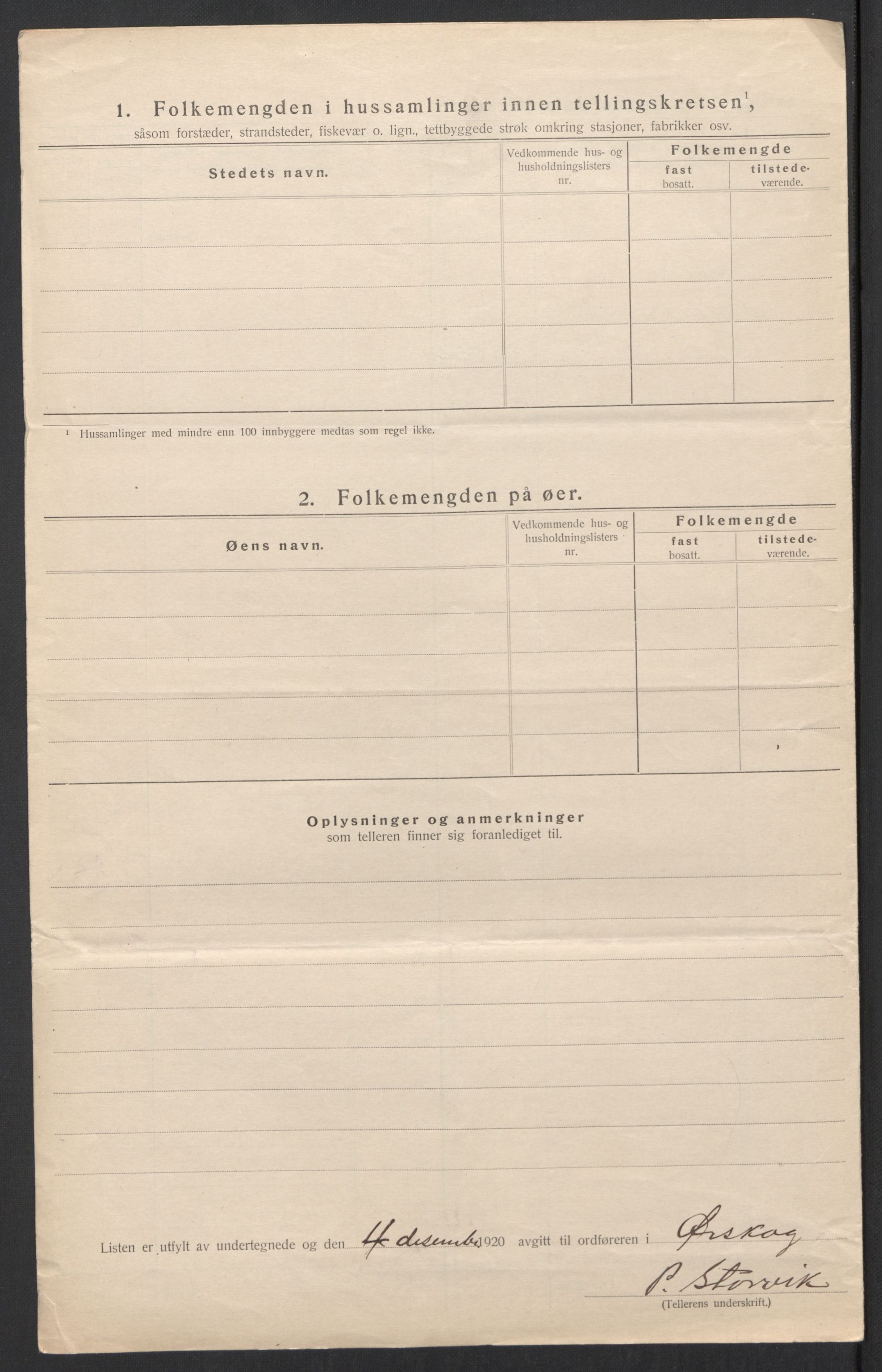 SAT, 1920 census for Ørskog, 1920, p. 24