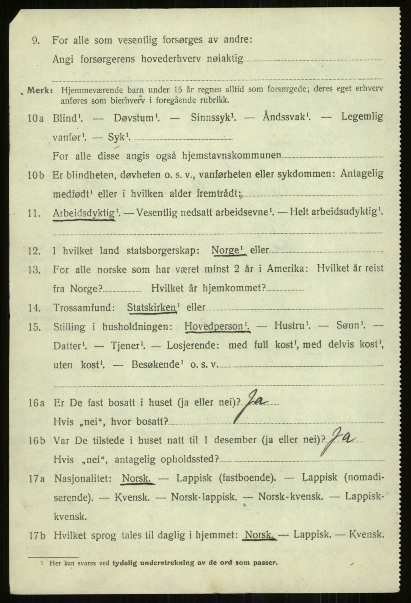 SATØ, 1920 census for Skjervøy, 1920, p. 5392