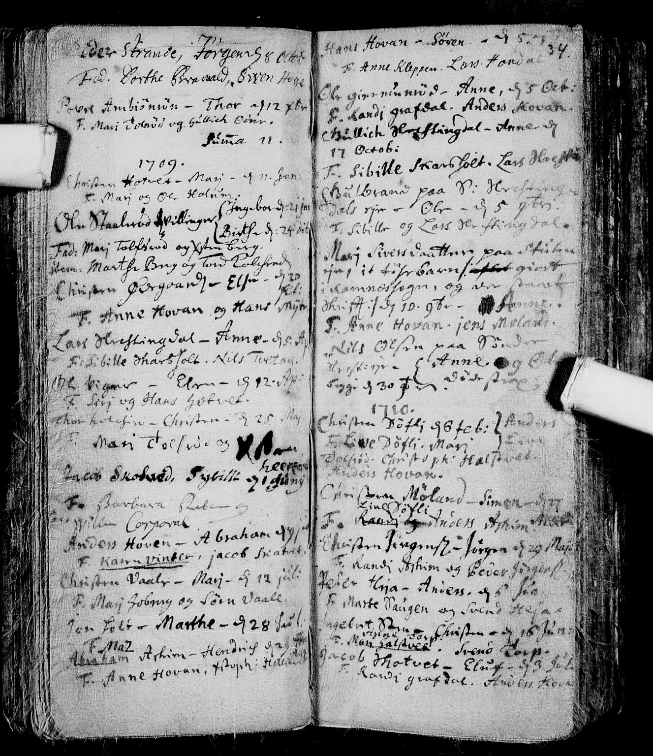 Andebu kirkebøker, AV/SAKO-A-336/F/Fa/L0001: Parish register (official) no. 1 /1, 1623-1738, p. 34