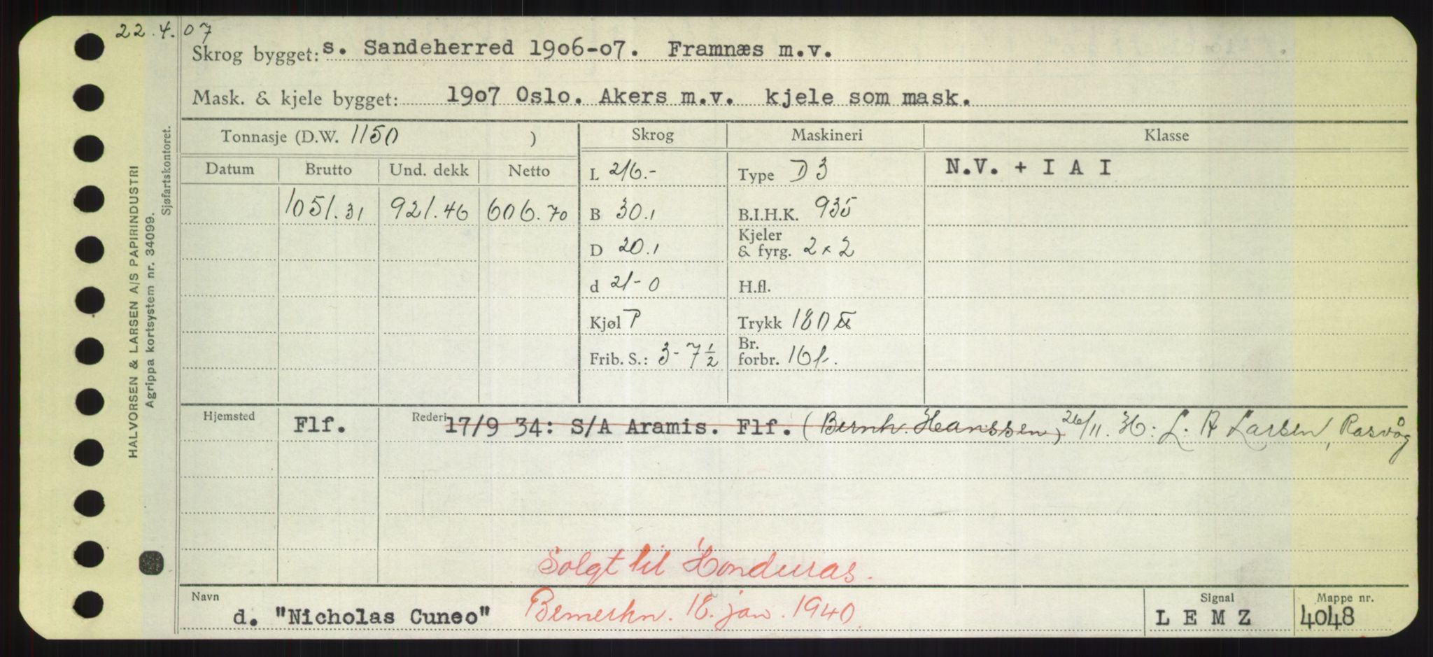 Sjøfartsdirektoratet med forløpere, Skipsmålingen, AV/RA-S-1627/H/Hd/L0026: Fartøy, N-Norhol, p. 173