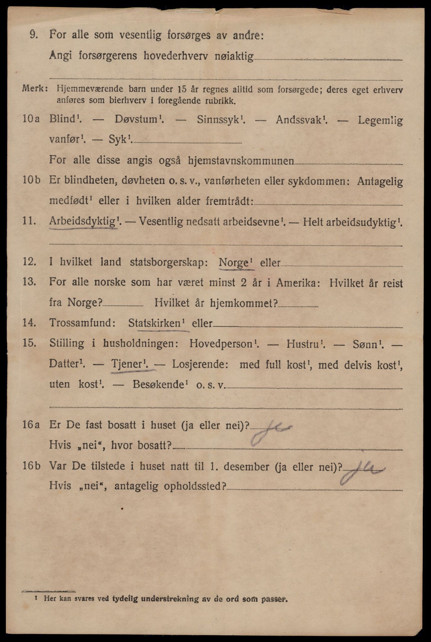 SAKO, 1920 census for Tinn, 1920, p. 3293