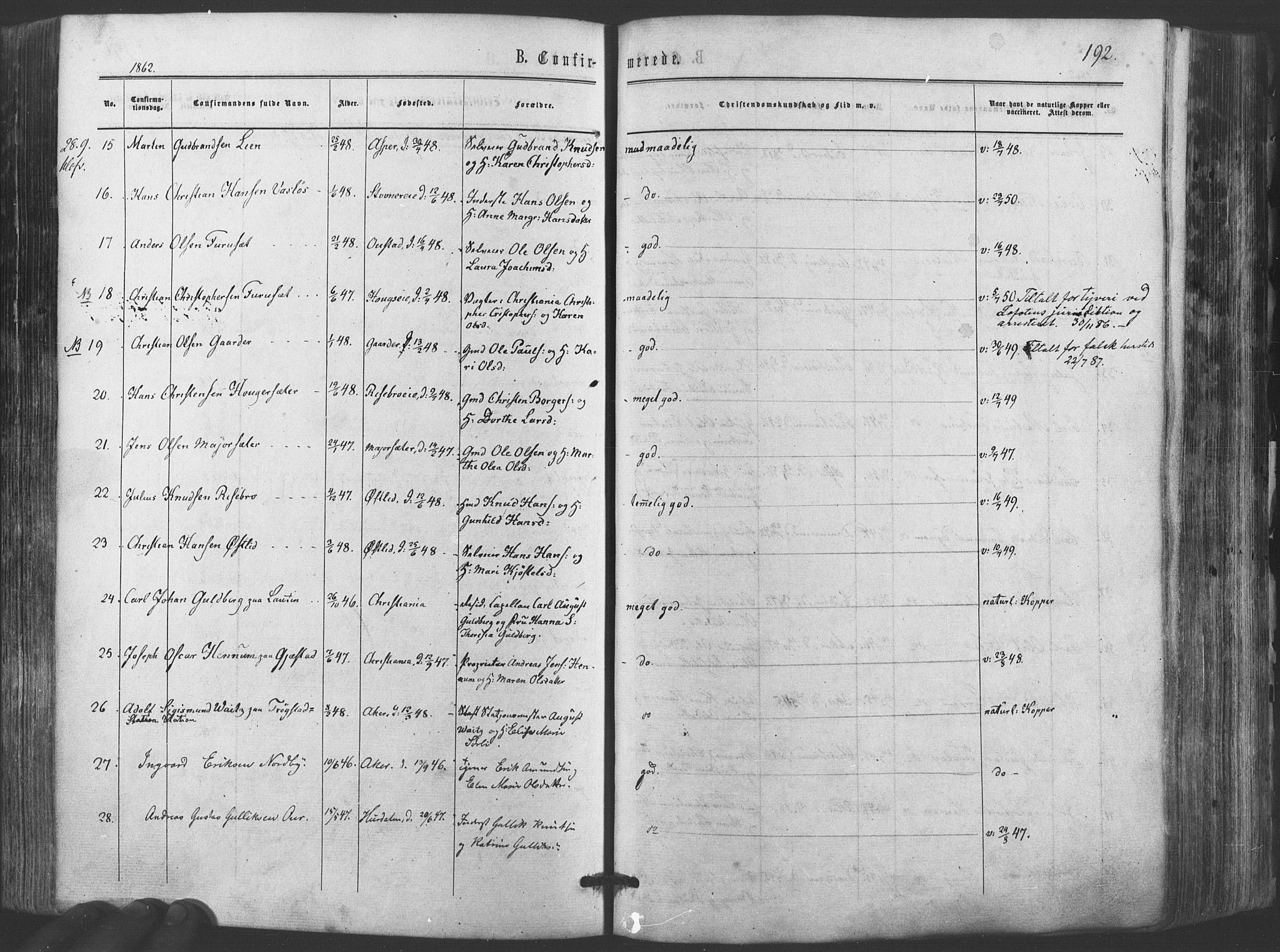 Ullensaker prestekontor Kirkebøker, AV/SAO-A-10236a/F/Fa/L0016: Parish register (official) no. I 16, 1863-1875, p. 193