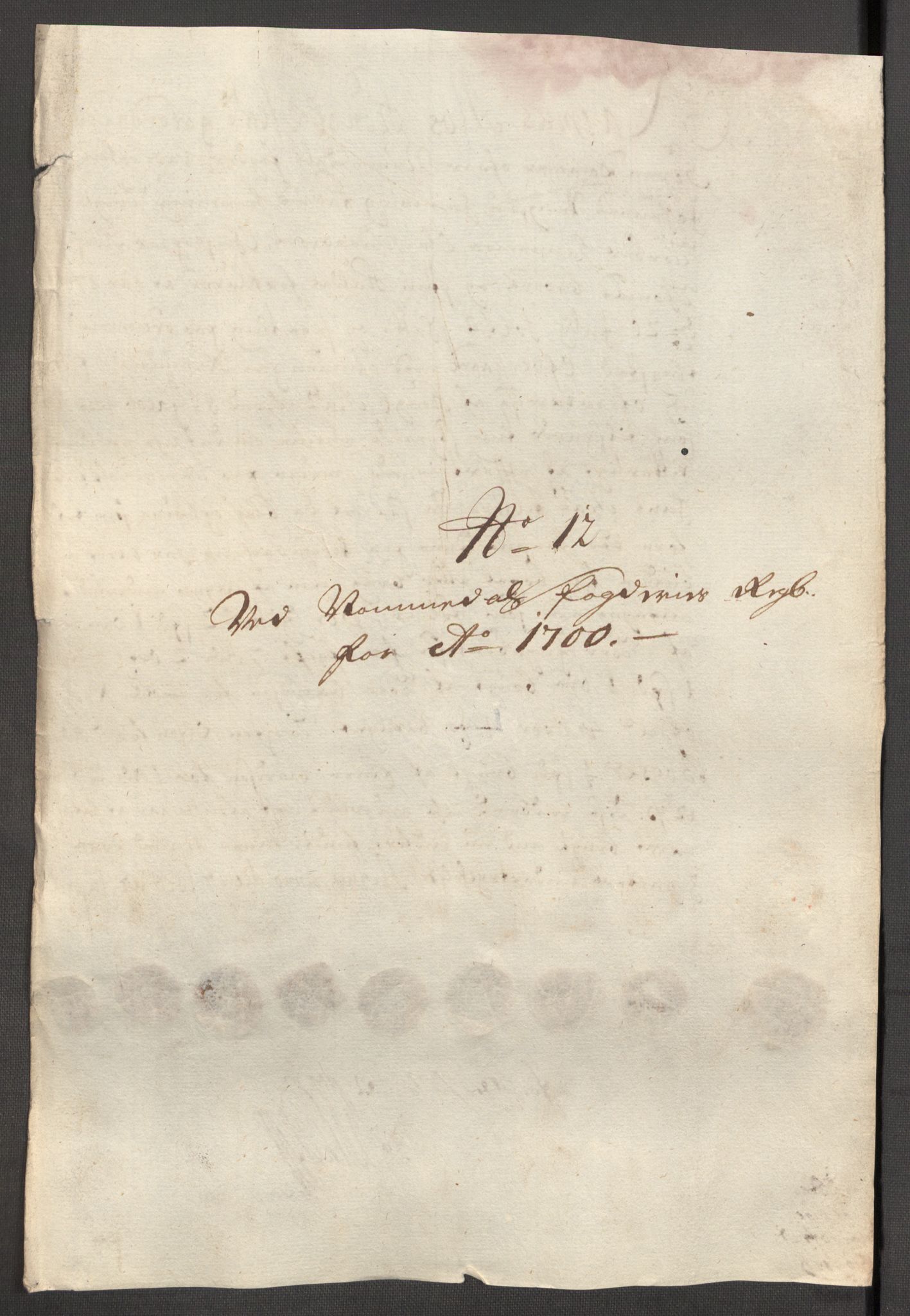 Rentekammeret inntil 1814, Reviderte regnskaper, Fogderegnskap, AV/RA-EA-4092/R64/L4426: Fogderegnskap Namdal, 1699-1700, p. 334