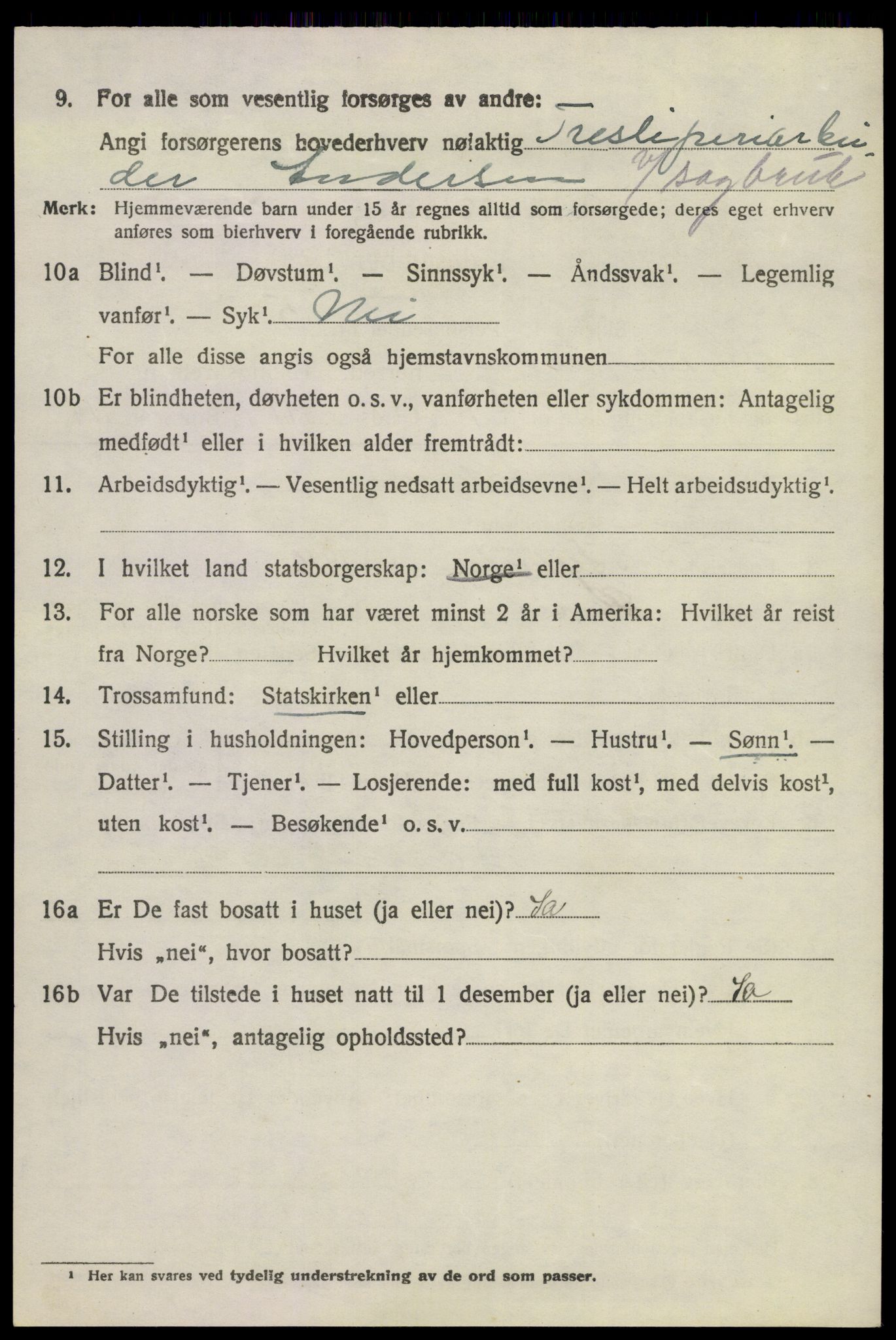 SAKO, 1920 census for Hedrum, 1920, p. 3024