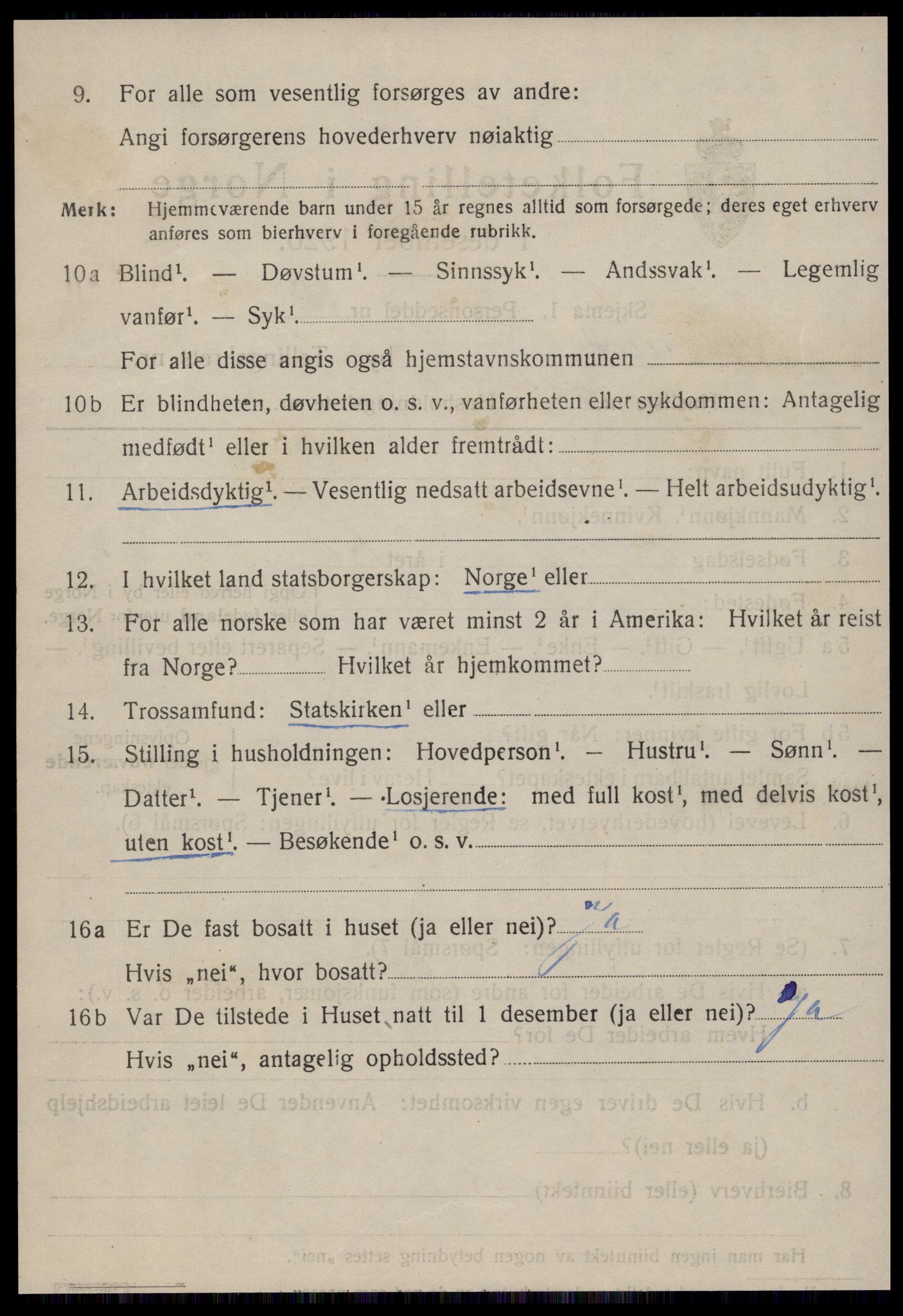 SAT, 1920 census for Ålesund, 1920, p. 21017