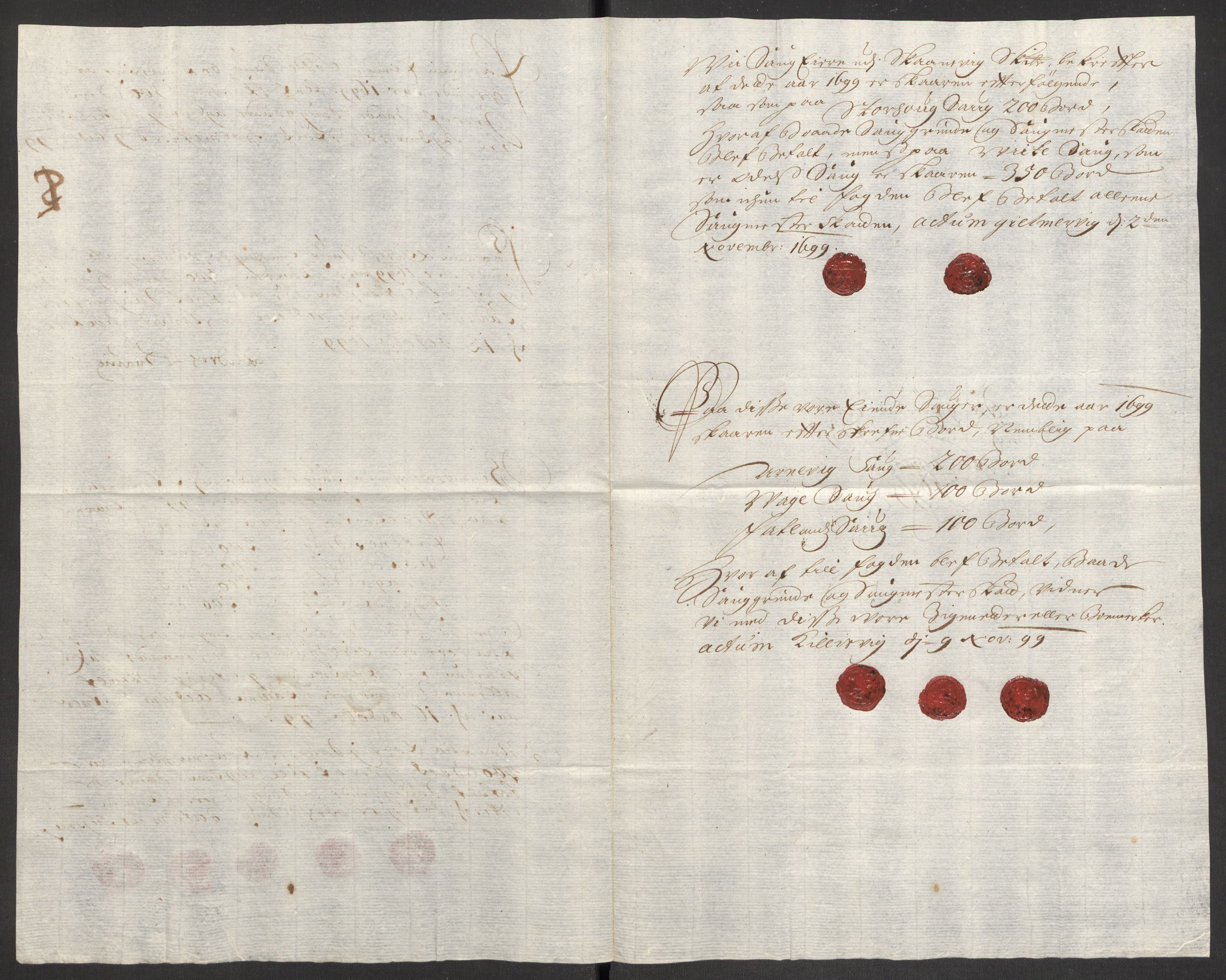 Rentekammeret inntil 1814, Reviderte regnskaper, Fogderegnskap, AV/RA-EA-4092/R48/L2978: Fogderegnskap Sunnhordland og Hardanger, 1699, p. 137