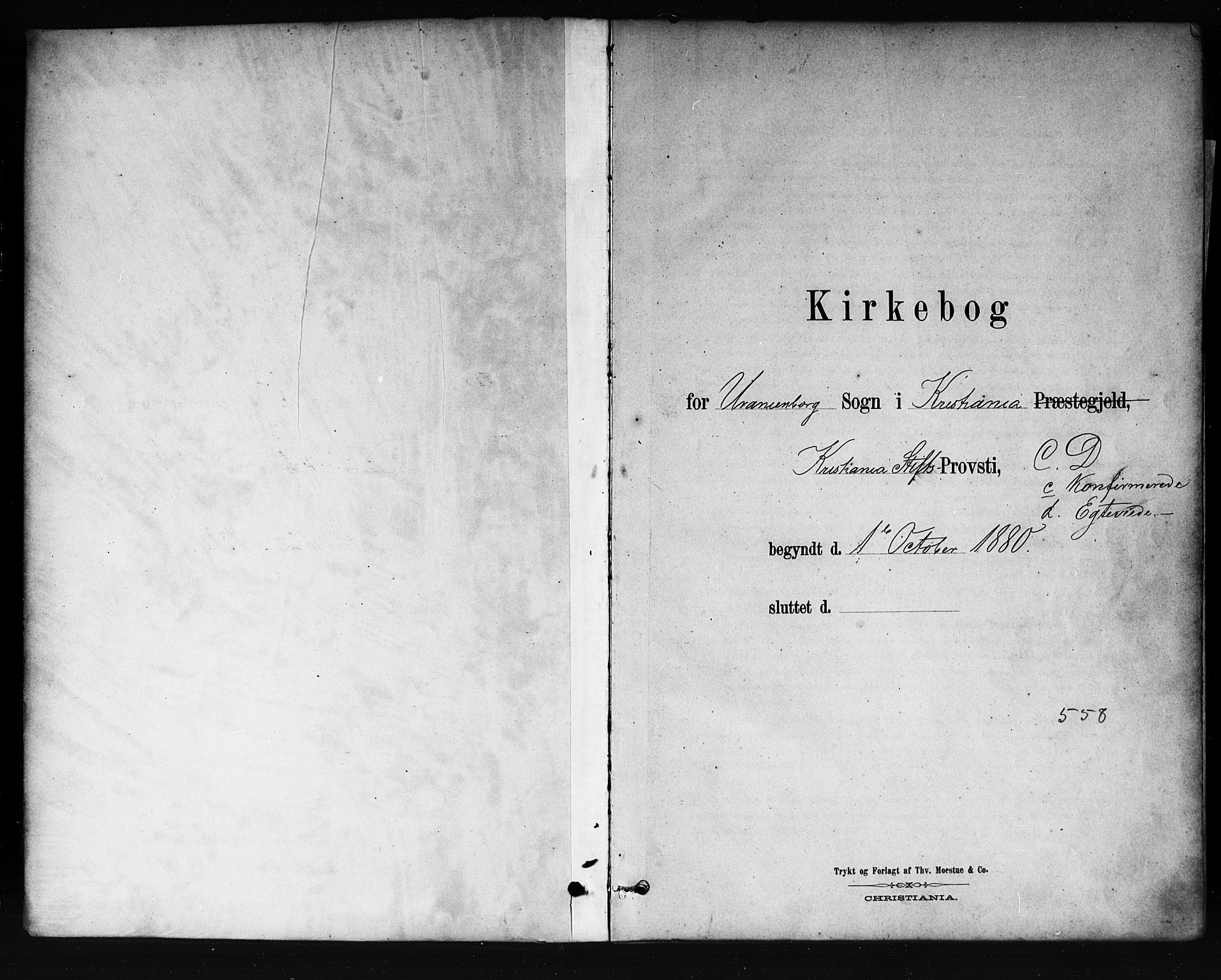 Uranienborg prestekontor Kirkebøker, SAO/A-10877/F/Fa/L0002: Parish register (official) no. 2, 1880-1896