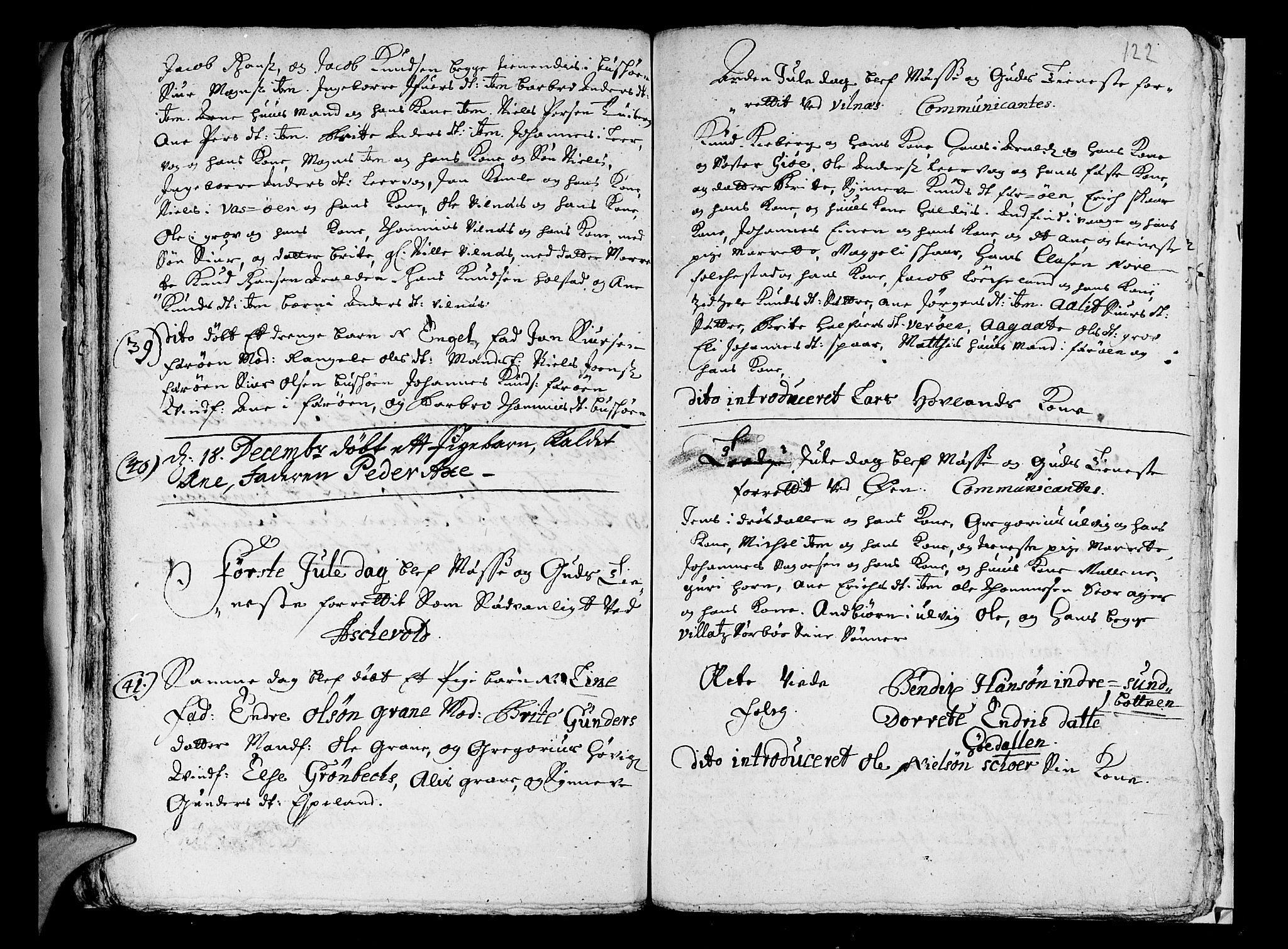Askvoll sokneprestembete, AV/SAB-A-79501/H/Haa/Haaa/L0001: Parish register (official) no. A 1, 1706-1711, p. 122