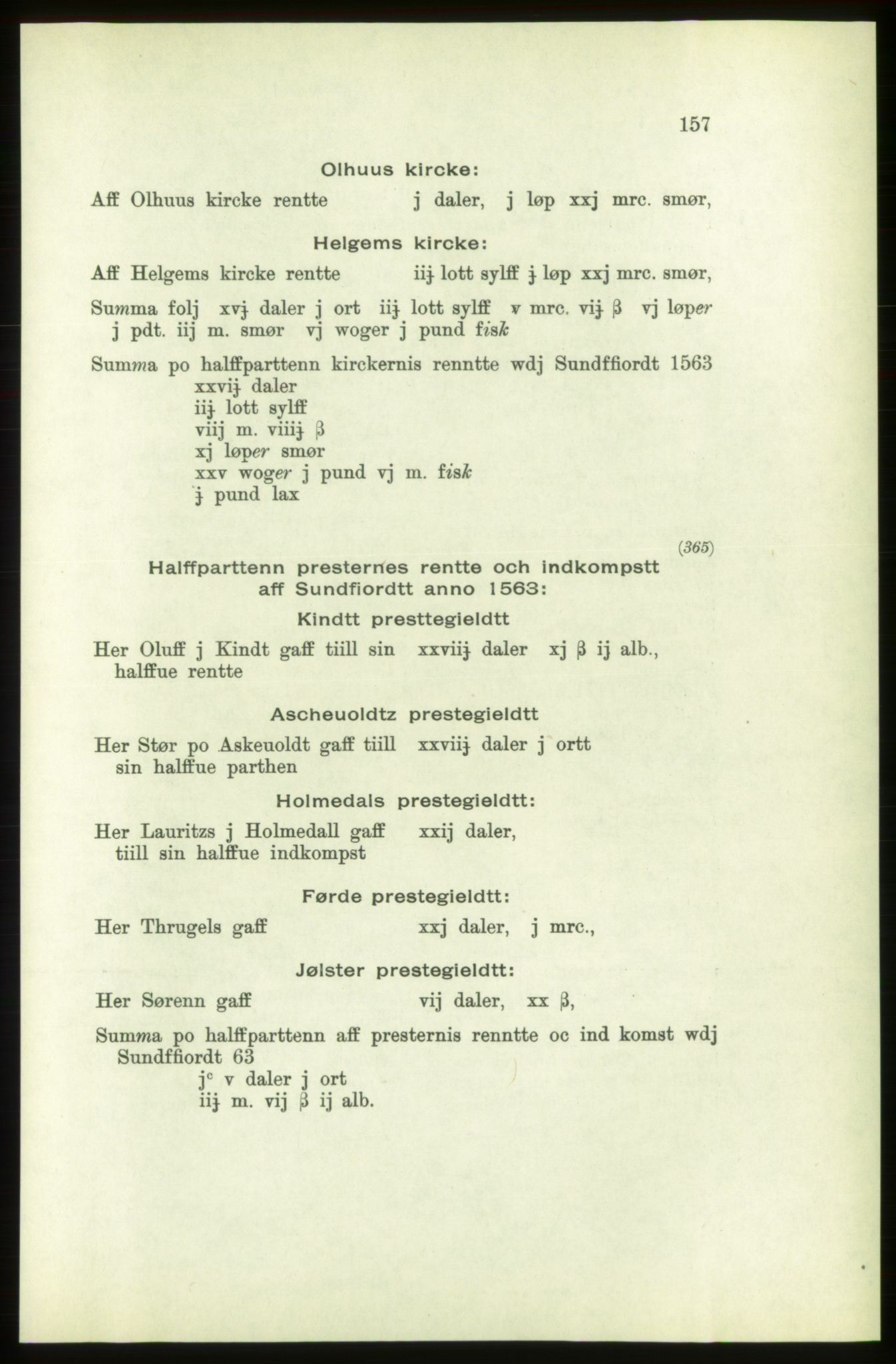 Publikasjoner utgitt av Arkivverket, PUBL/PUBL-001/C/0003: Bind 3: Skatten av Bergenhus len 1563, 1563, p. 157