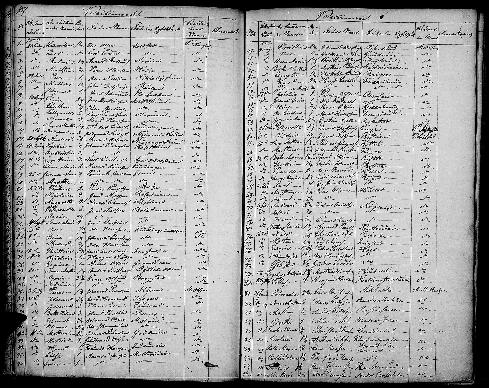 Vestre Toten prestekontor, SAH/PREST-108/H/Ha/Haa/L0002: Parish register (official) no. 2, 1825-1837, p. 197