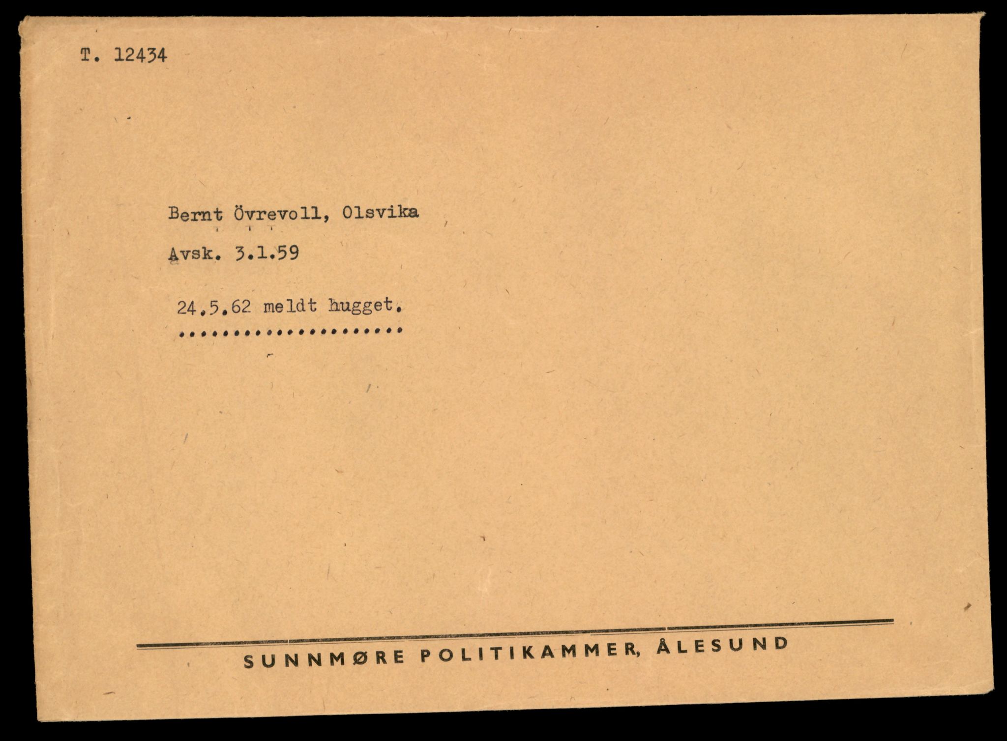Møre og Romsdal vegkontor - Ålesund trafikkstasjon, AV/SAT-A-4099/F/Fe/L0033: Registreringskort for kjøretøy T 12151 - T 12474, 1927-1998, p. 3247