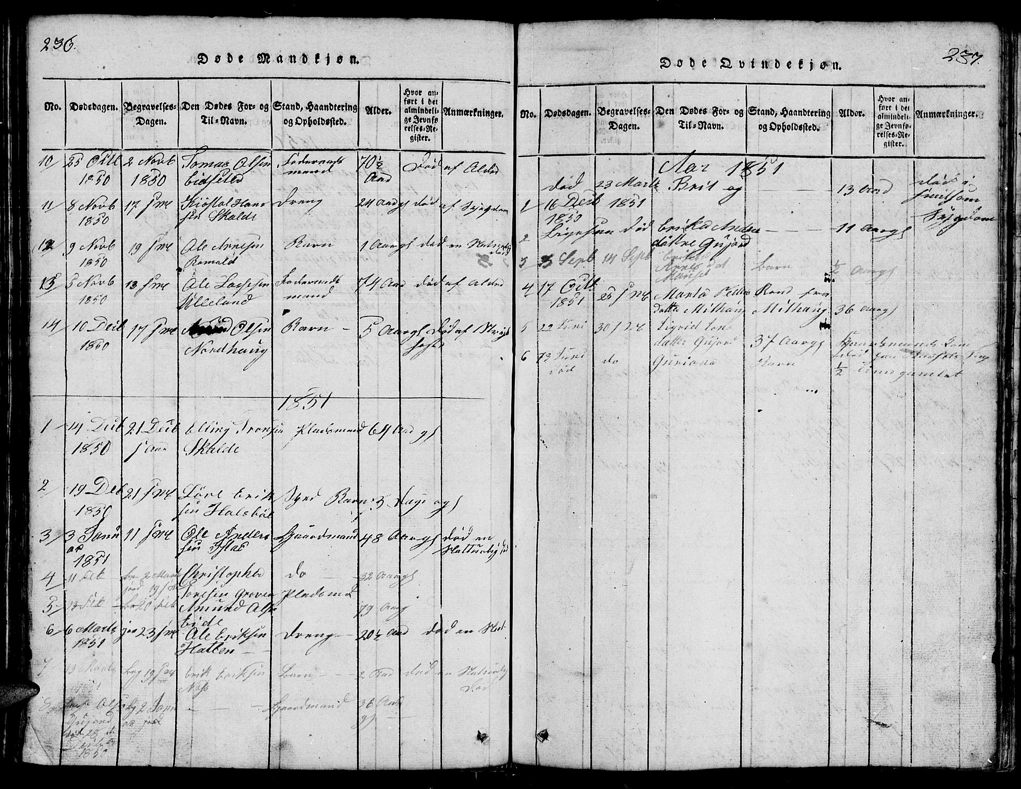 Ministerialprotokoller, klokkerbøker og fødselsregistre - Møre og Romsdal, AV/SAT-A-1454/557/L0683: Parish register (copy) no. 557C01, 1818-1862, p. 236-237