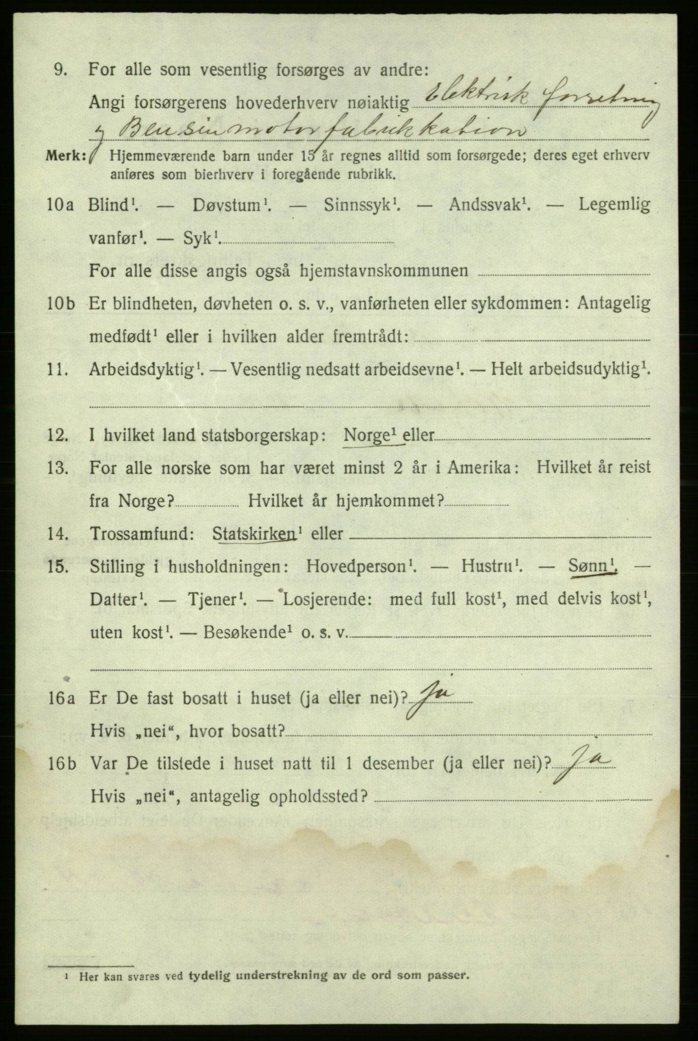 SAO, 1920 census for Fredrikshald, 1920, p. 22396