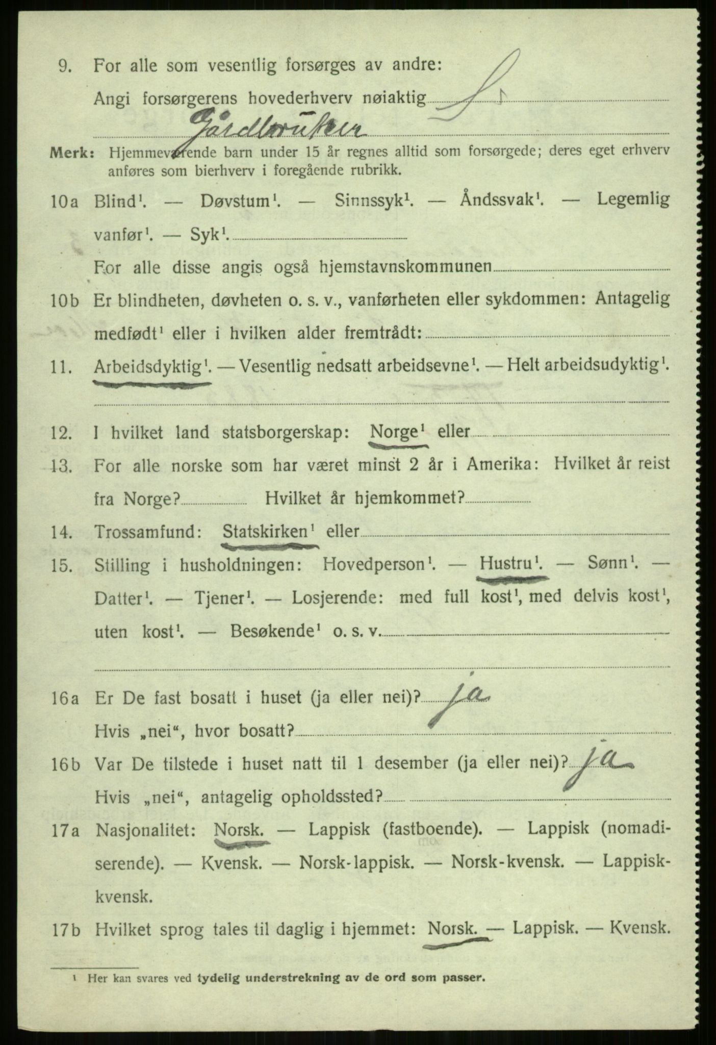 SATØ, 1920 census for Tromsøysund, 1920, p. 2767