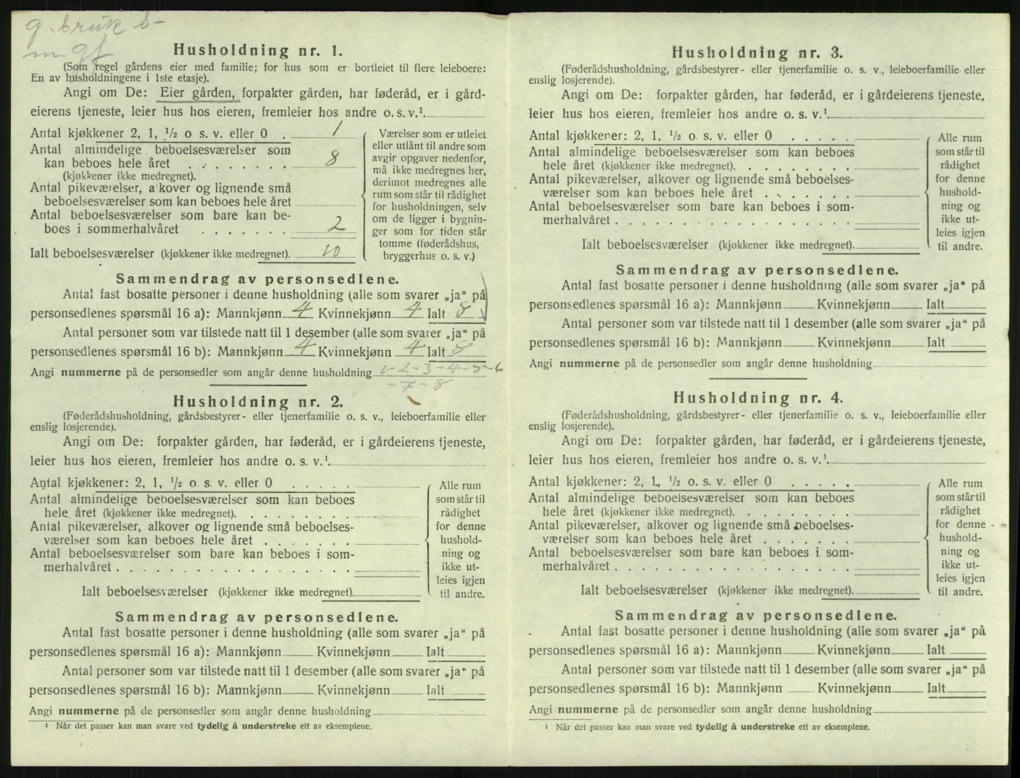 SAK, 1920 census for Landvik, 1920, p. 899