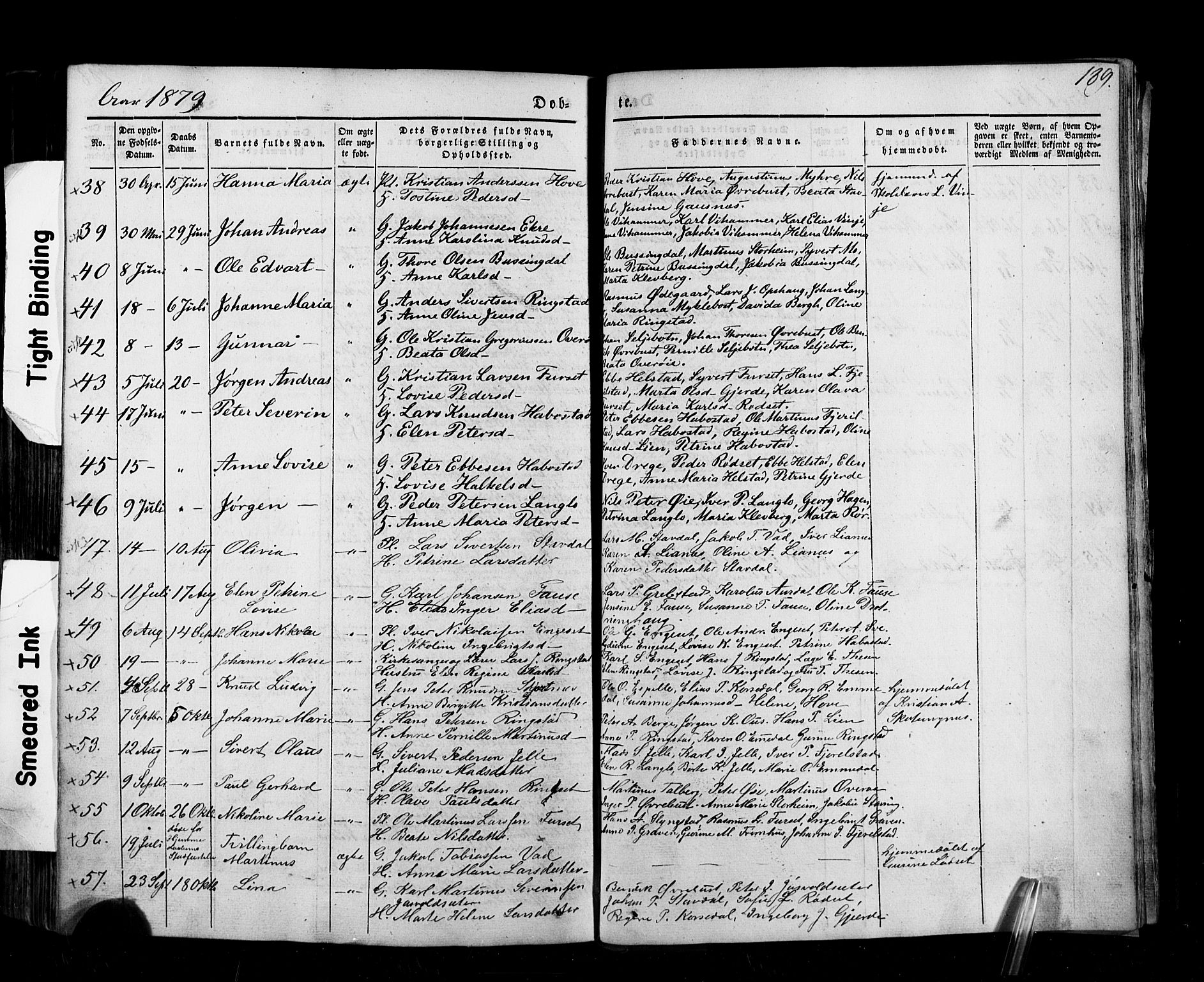 Ministerialprotokoller, klokkerbøker og fødselsregistre - Møre og Romsdal, AV/SAT-A-1454/520/L0275: Parish register (official) no. 520A05, 1844-1881, p. 189